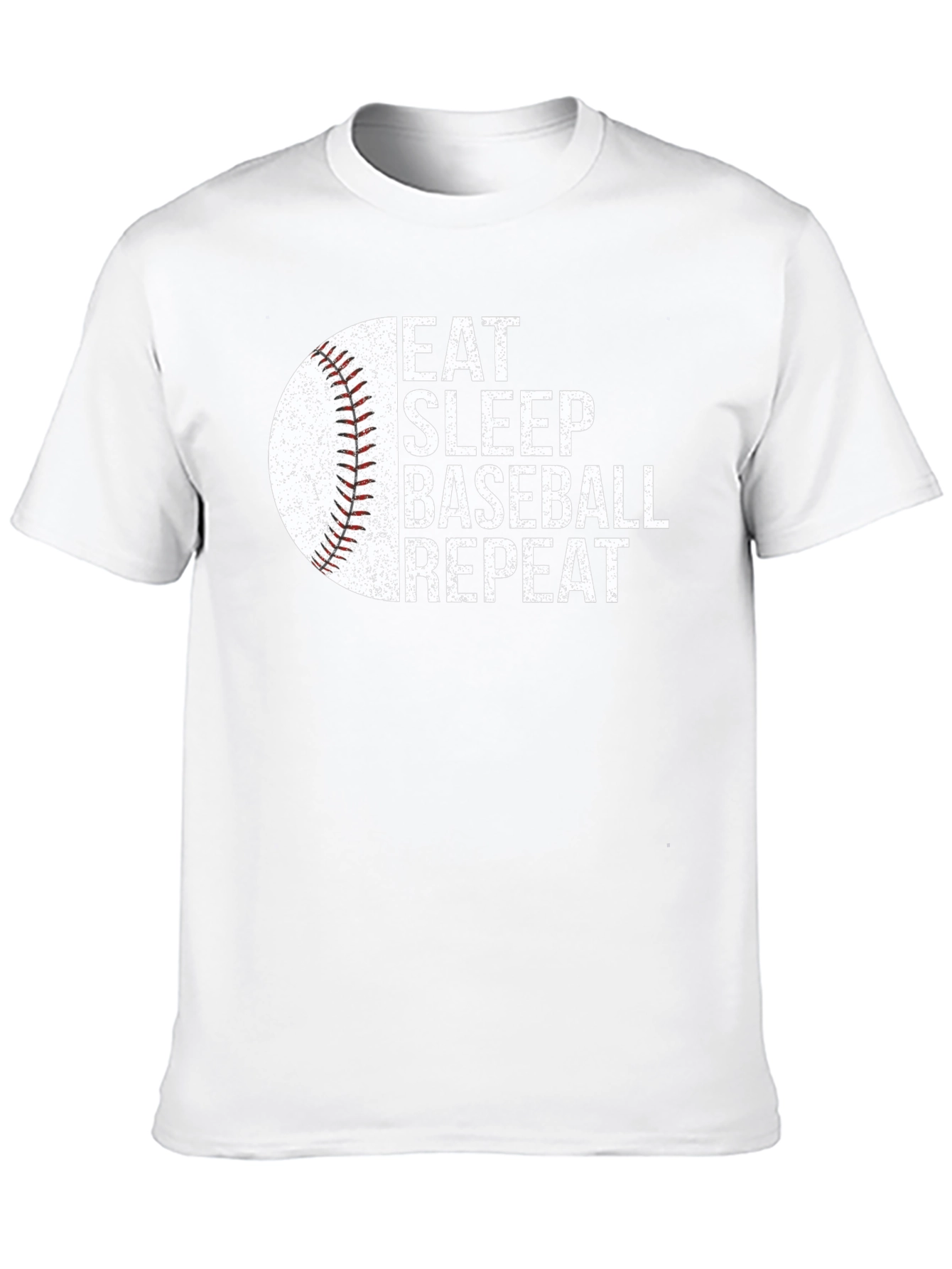 Eat Sleep Baseball Repeat T-Shirt - Black