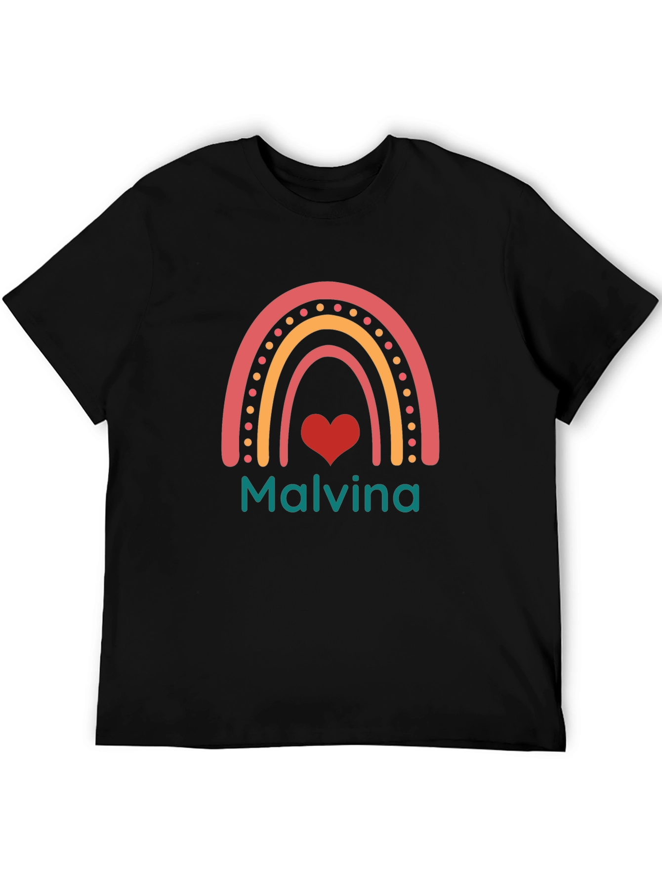 Malvina Rainbow Heart Graphic T-Shirt