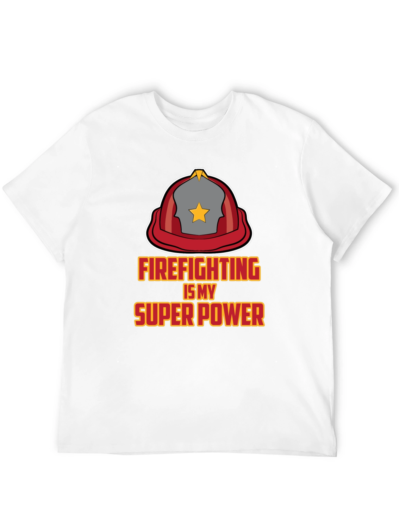 Firefighting is My Super Power Black T-Shirt