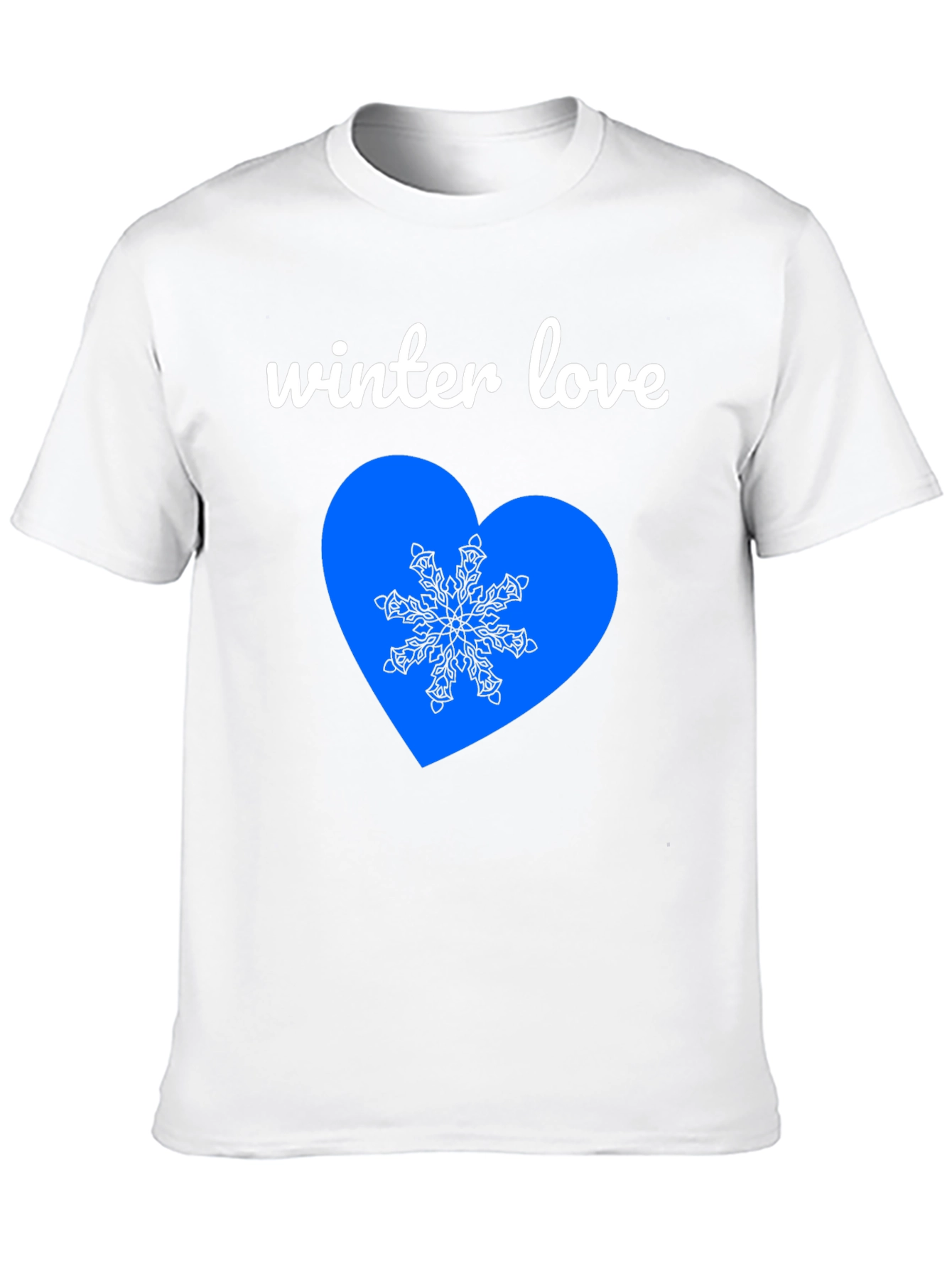 Winter Love Graphic Tee - Black