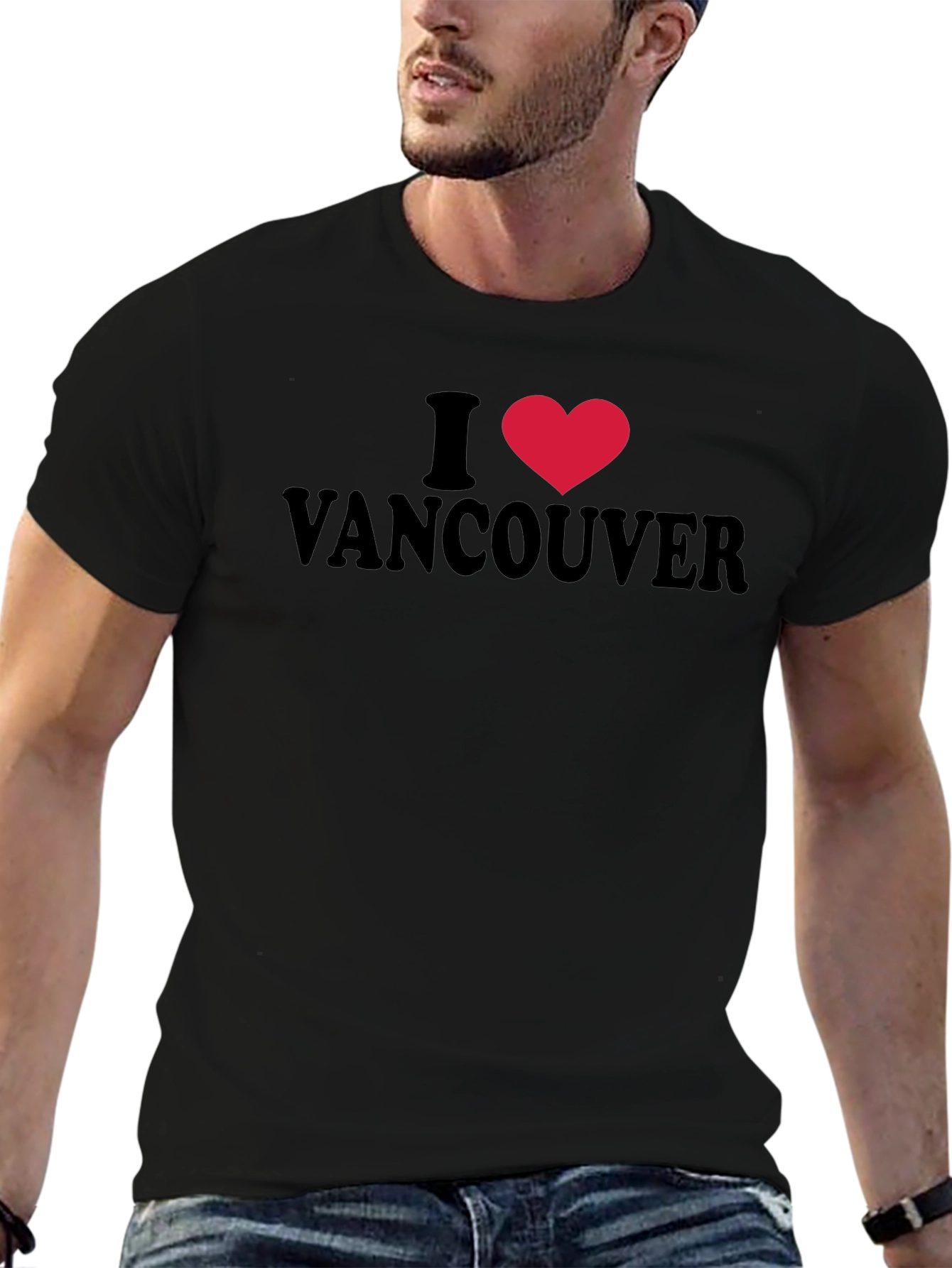 I Heart Vancouver T-Shirt - Black