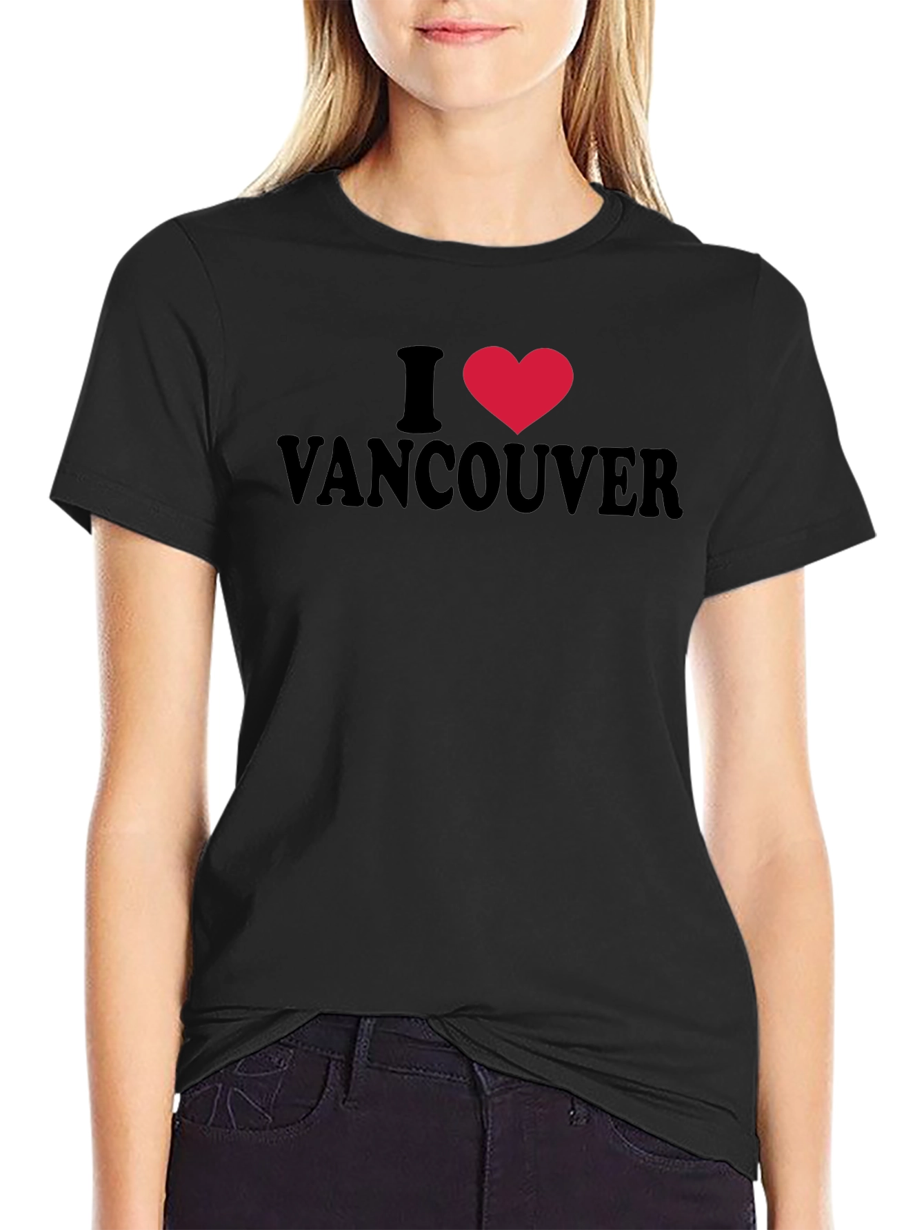 I Heart Vancouver T-Shirt - Black
