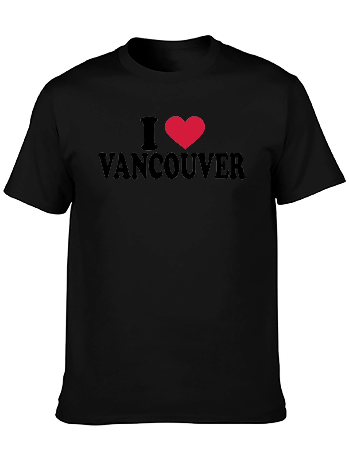 I Heart Vancouver T-Shirt - Black