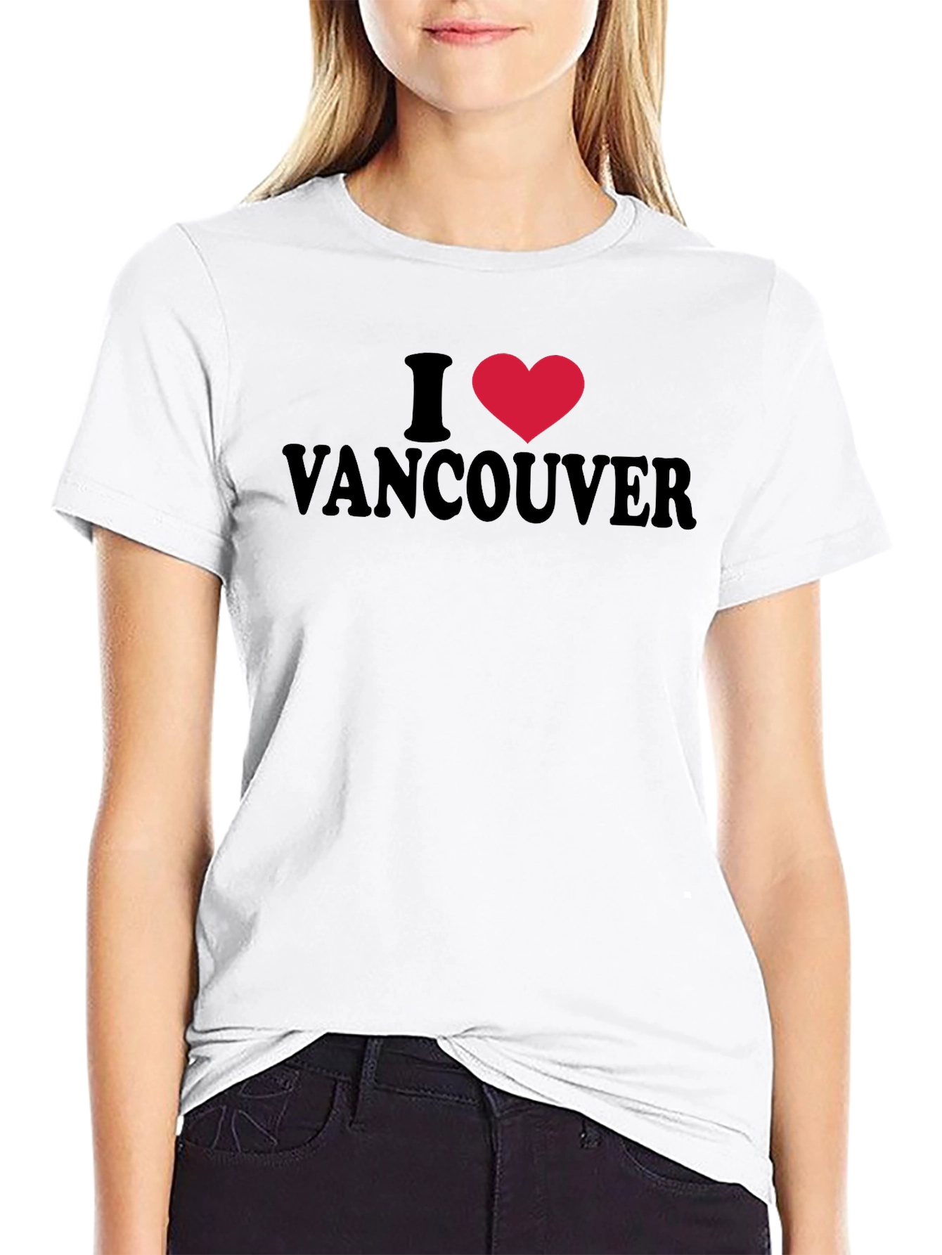 I Heart Vancouver T-Shirt - Black