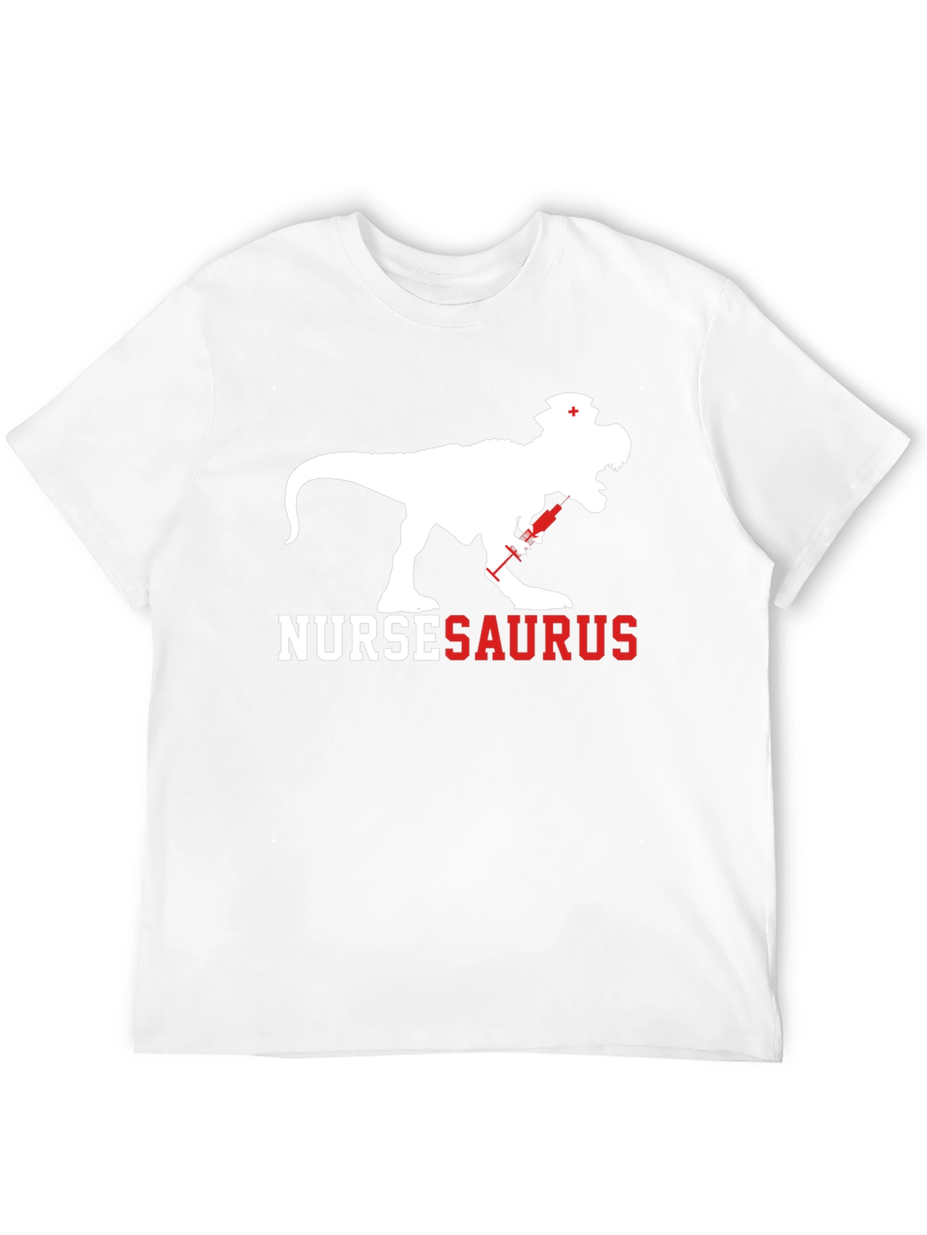 NurseSaurus T-Shirt - Funny Dino Nurse Graphic Tee