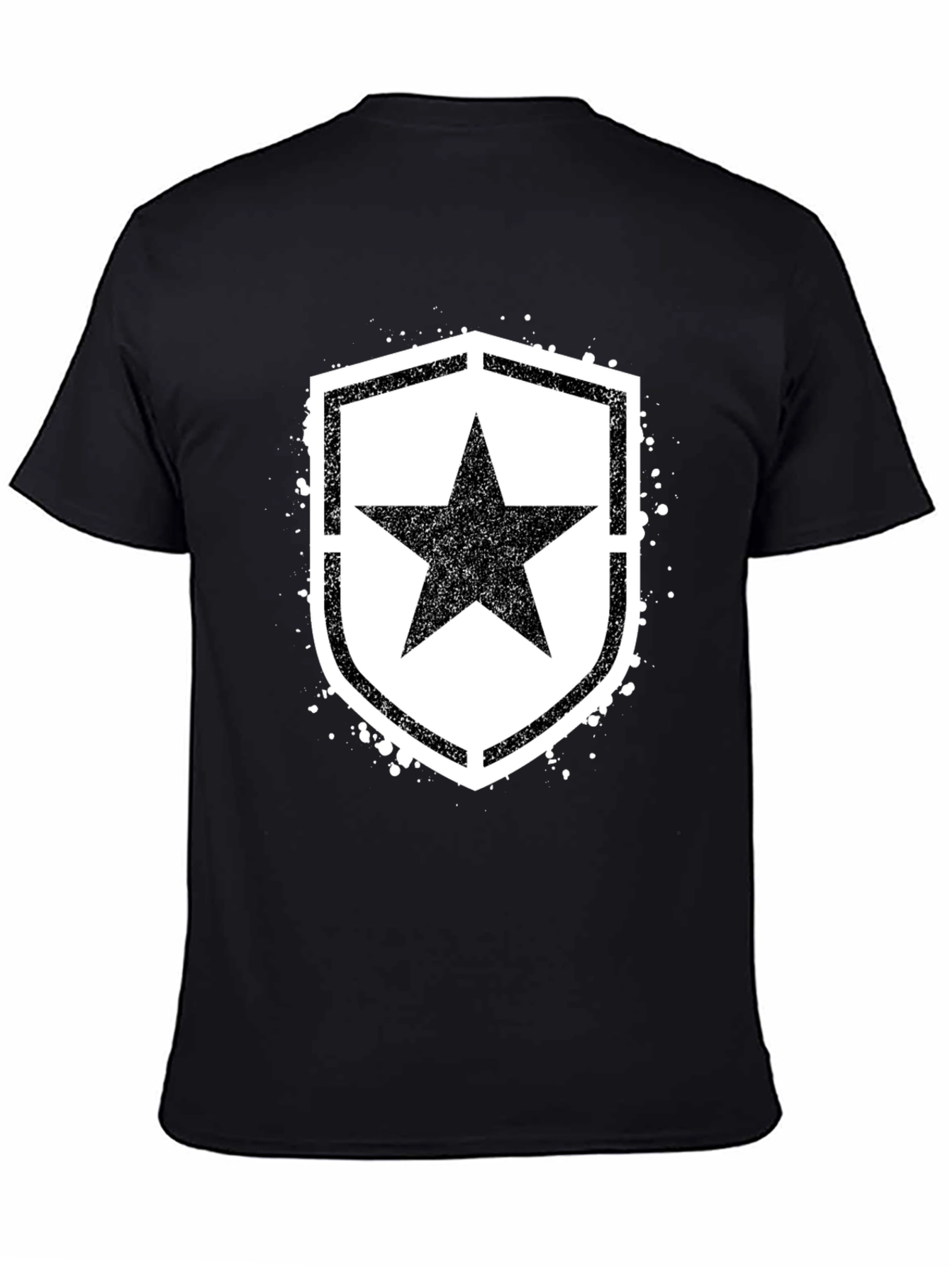 Star Shield Graphic T-Shirt - Black