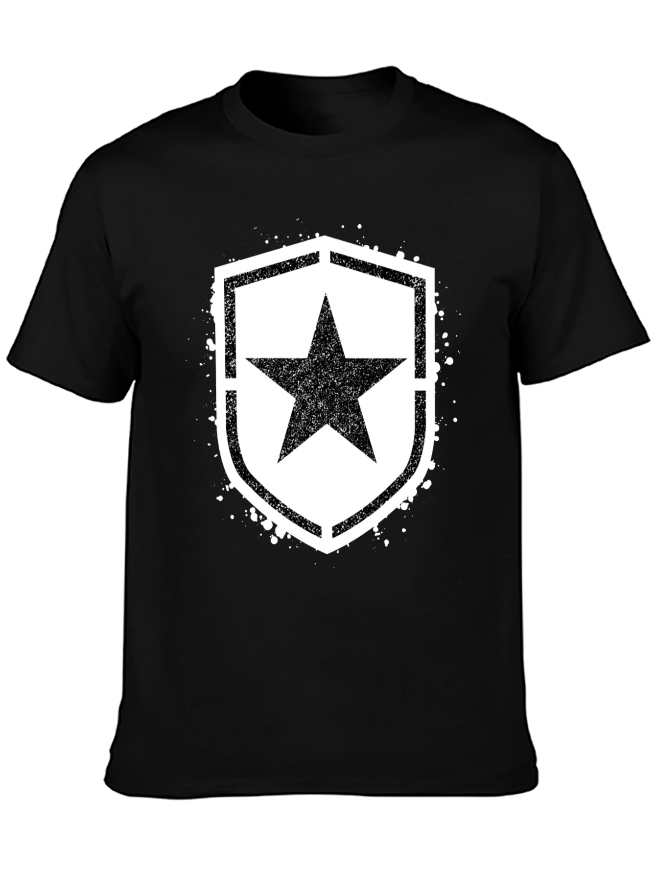 Star Shield Graphic T-Shirt - Black