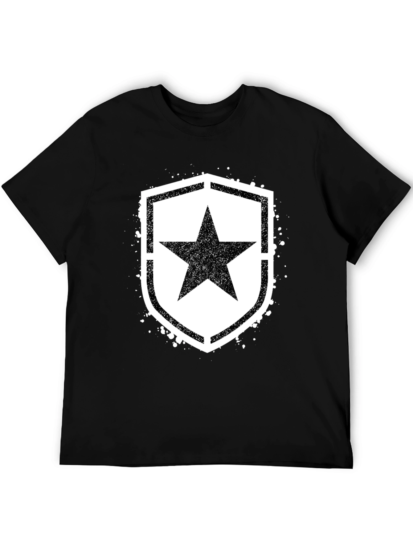 Star Shield Graphic T-Shirt - Black