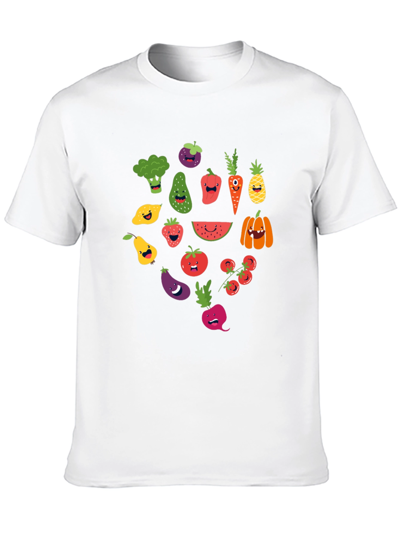 Funny Fruits and Veggies Graphic T-Shirt