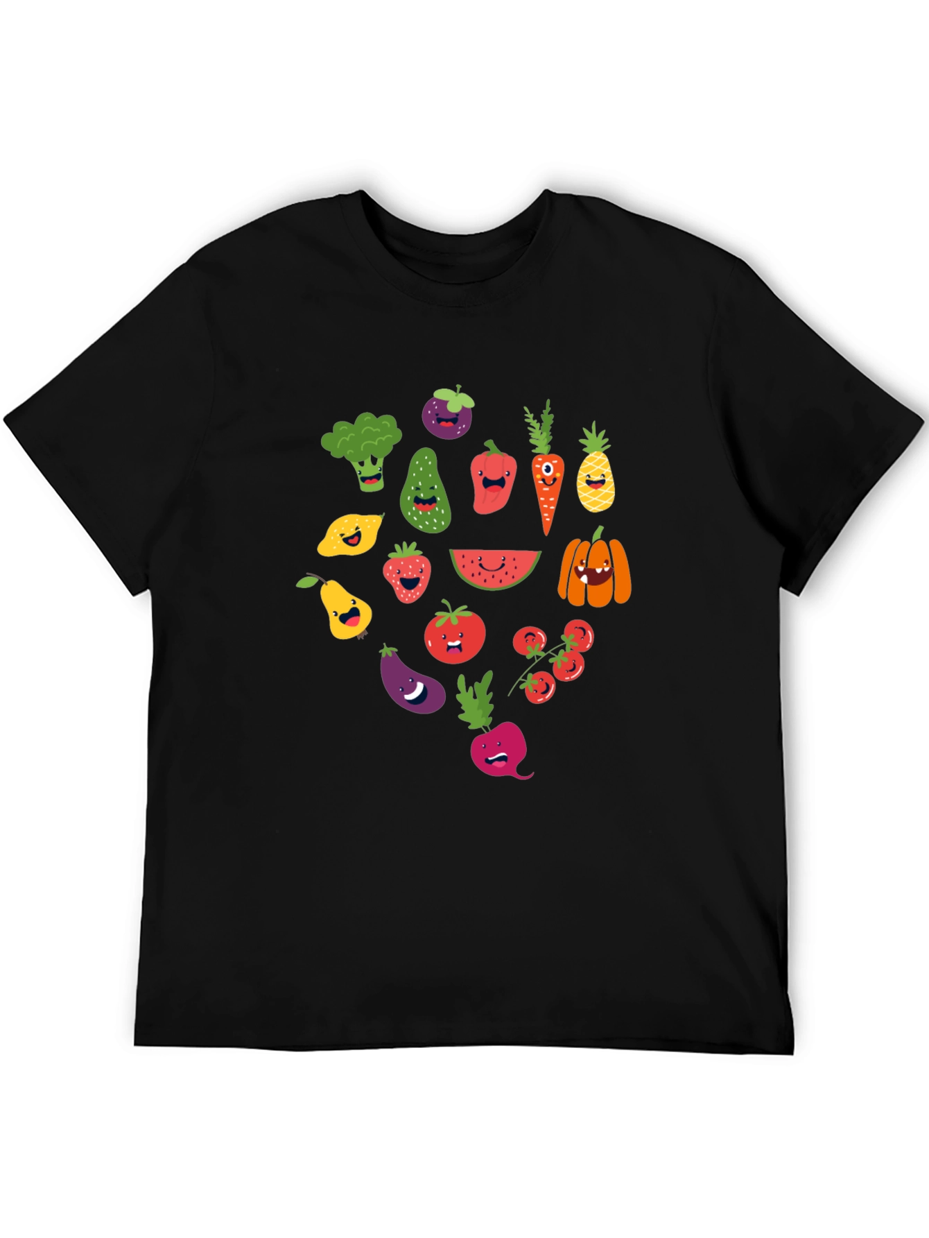 Funny Fruits and Veggies Graphic T-Shirt