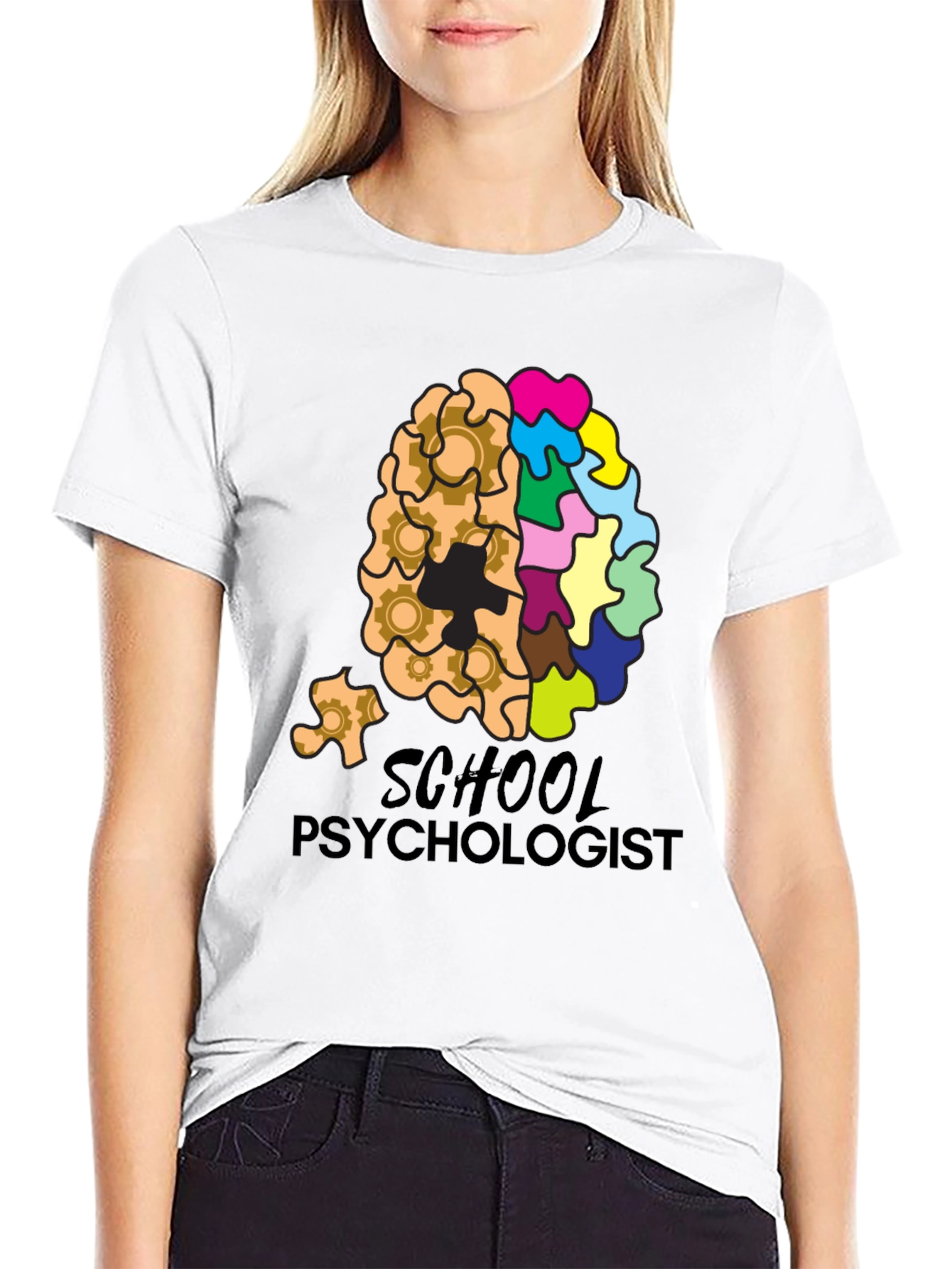 School Psychologist Brain Gear T-Shirt