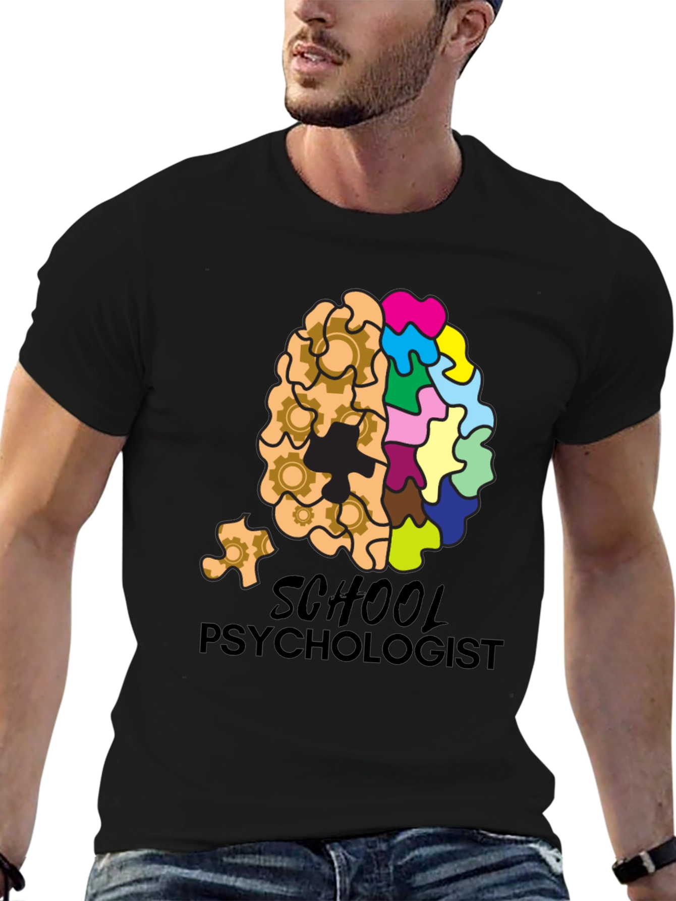 School Psychologist Brain Gear T-Shirt