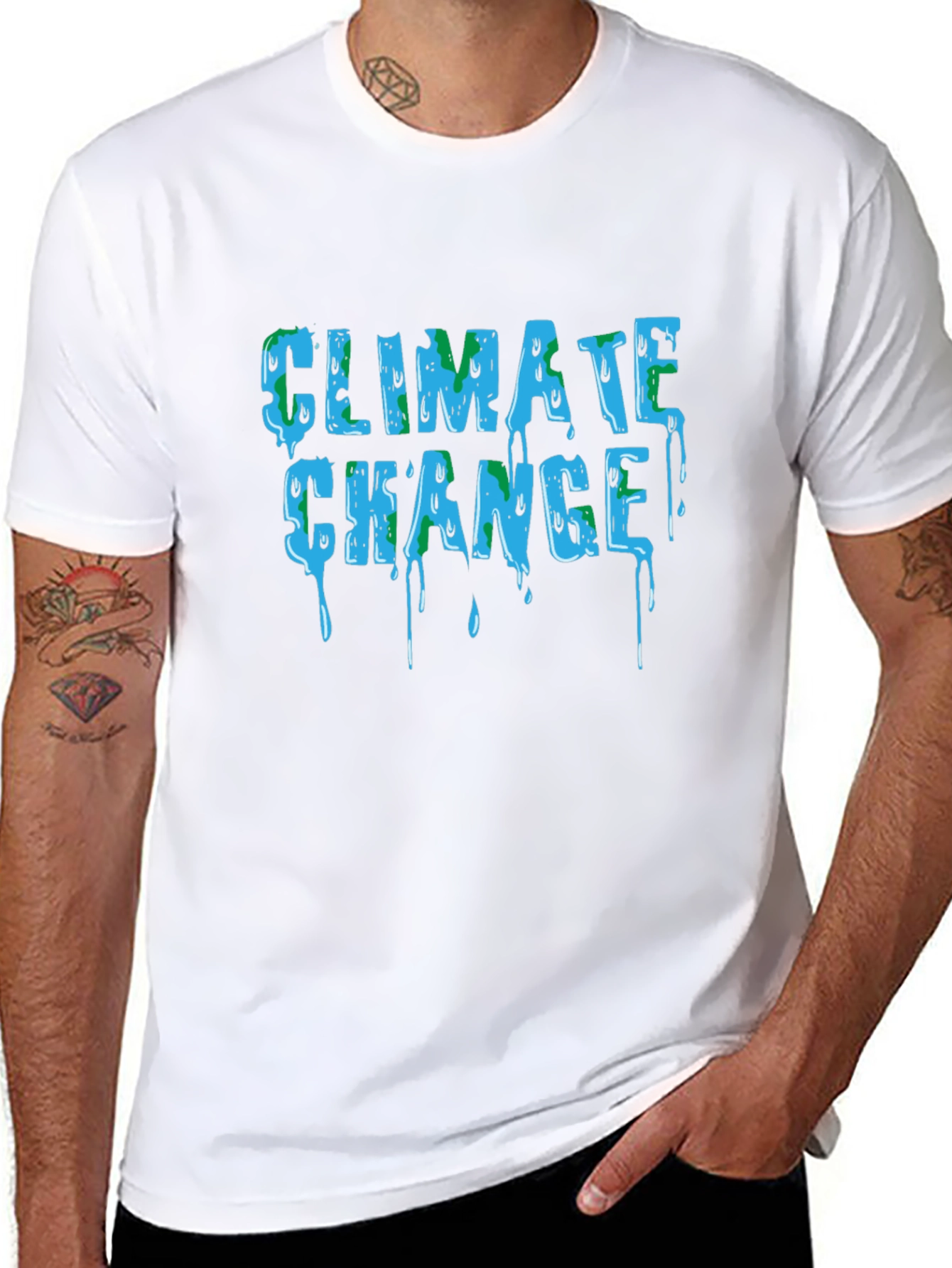 Climate Change Graphic Tee - Eco-Conscious Design