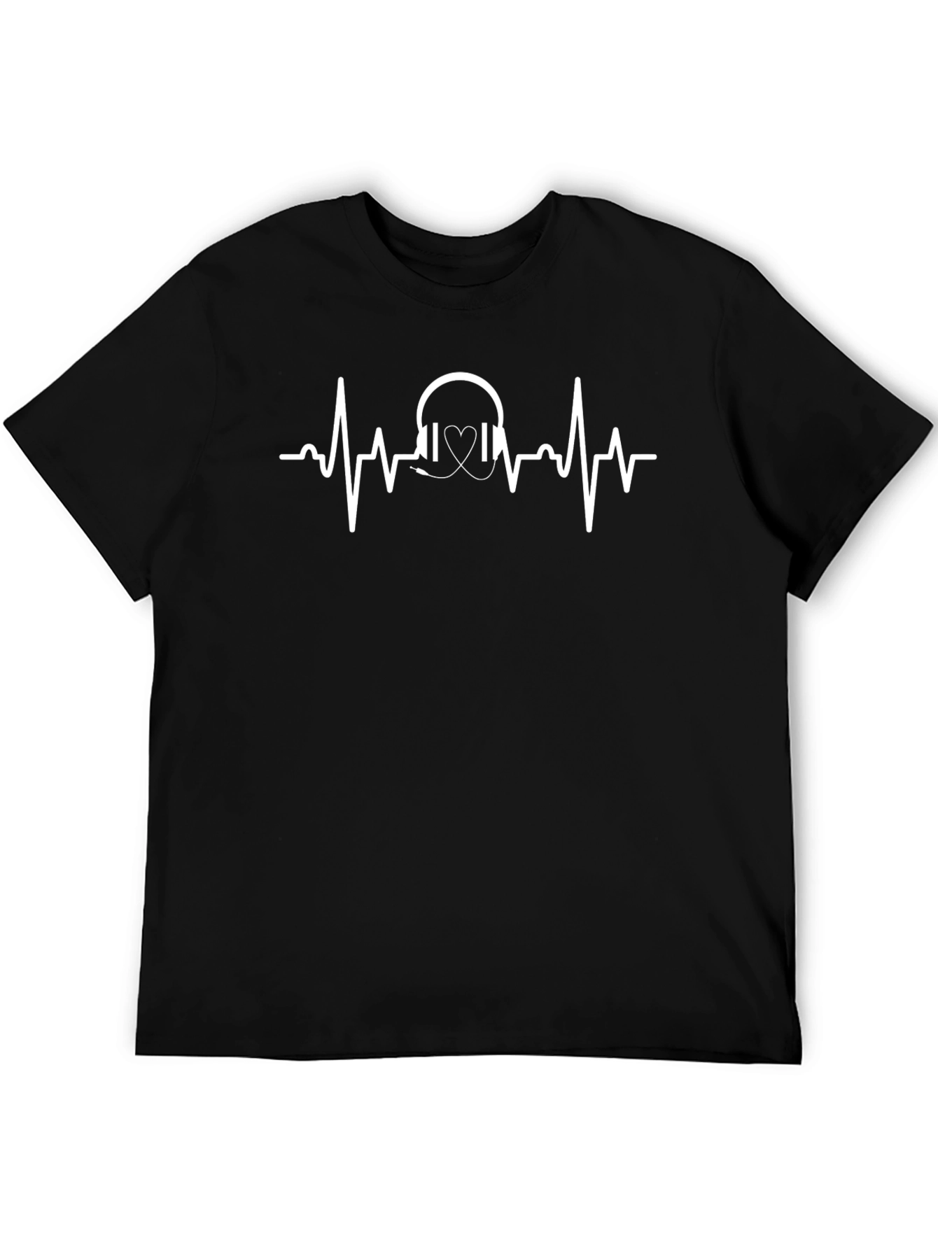 Headphone Heartbeat Graphic Tee