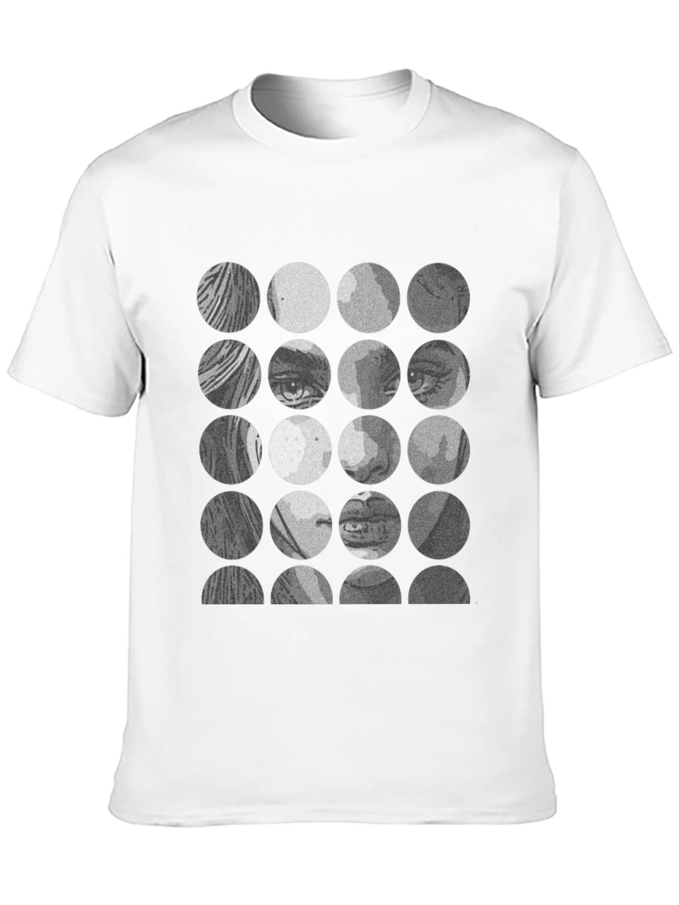 Face Mosaic T-Shirt - Unique Graphic Tee