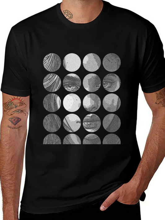 Face Mosaic T-Shirt - Unique Graphic Tee