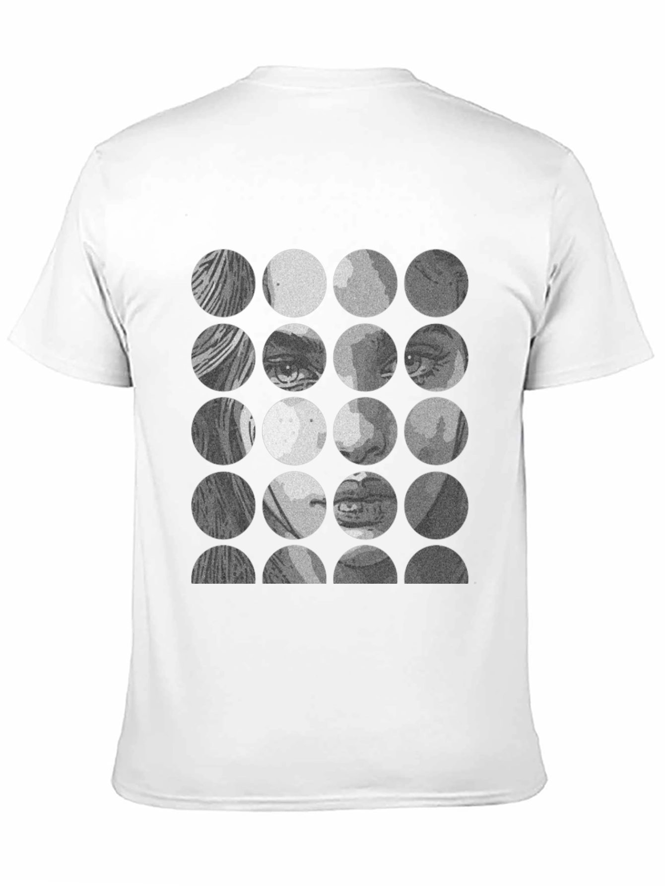 Face Mosaic T-Shirt - Unique Graphic Tee