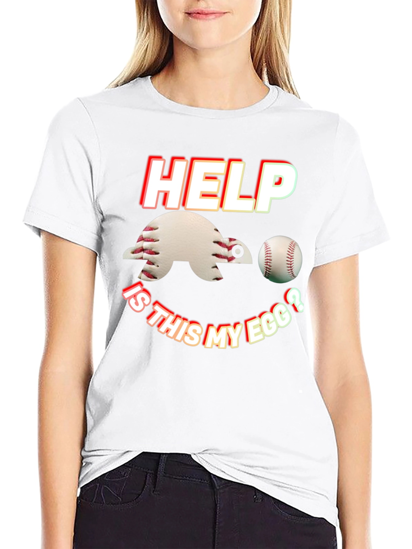 Baseball Turtle T-Shirt - Help Is This My Egg?