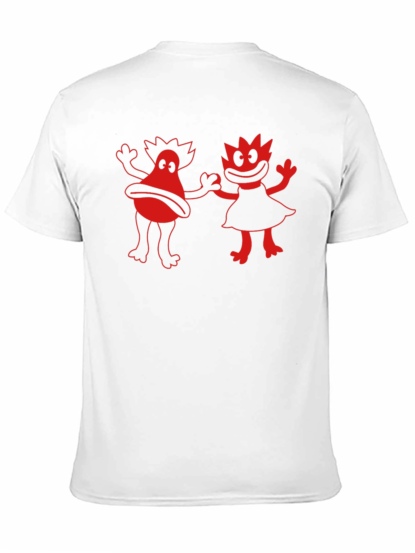 Retro Cartoon Graphic Tee - Black