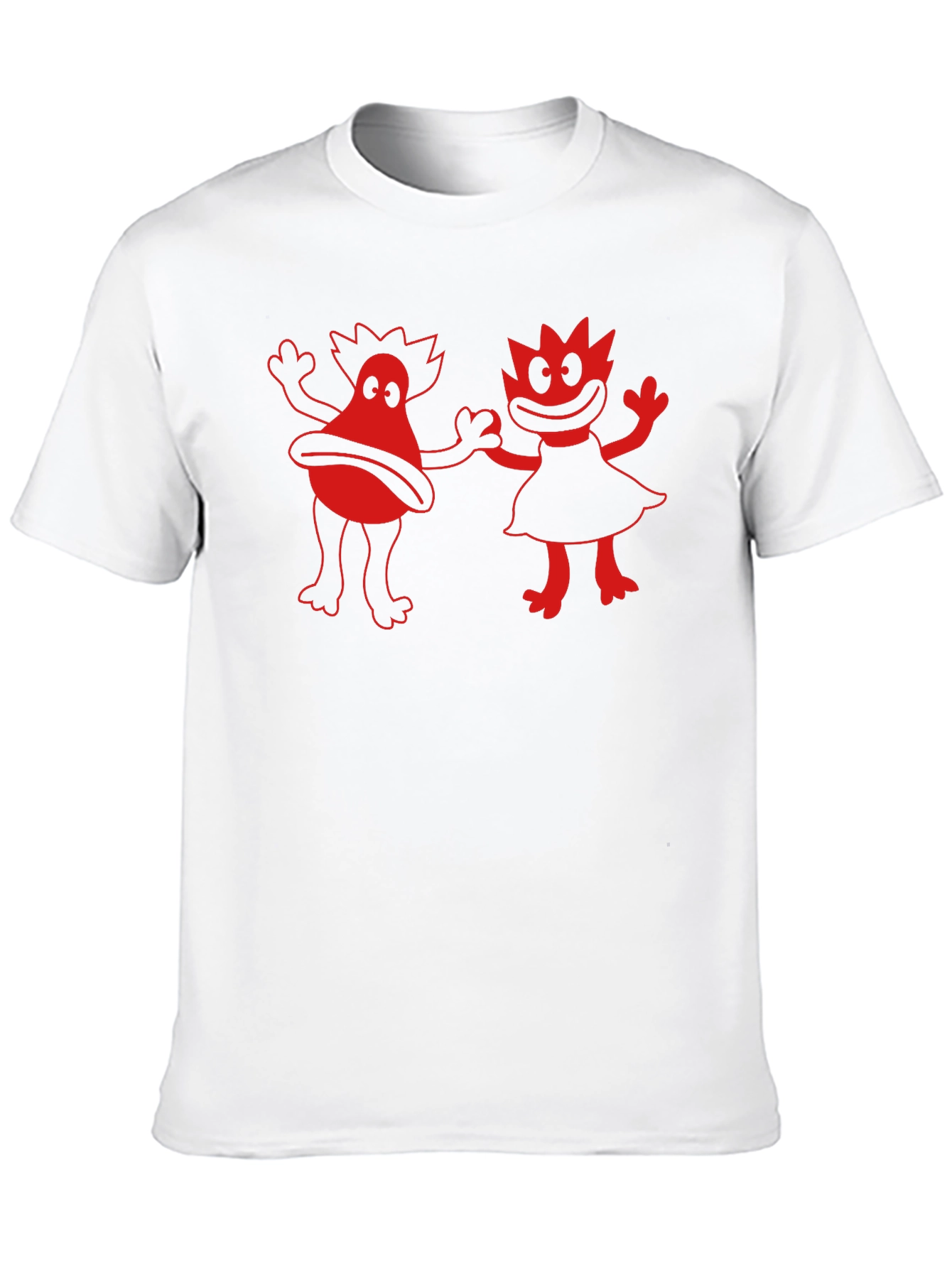 Retro Cartoon Graphic Tee - Black