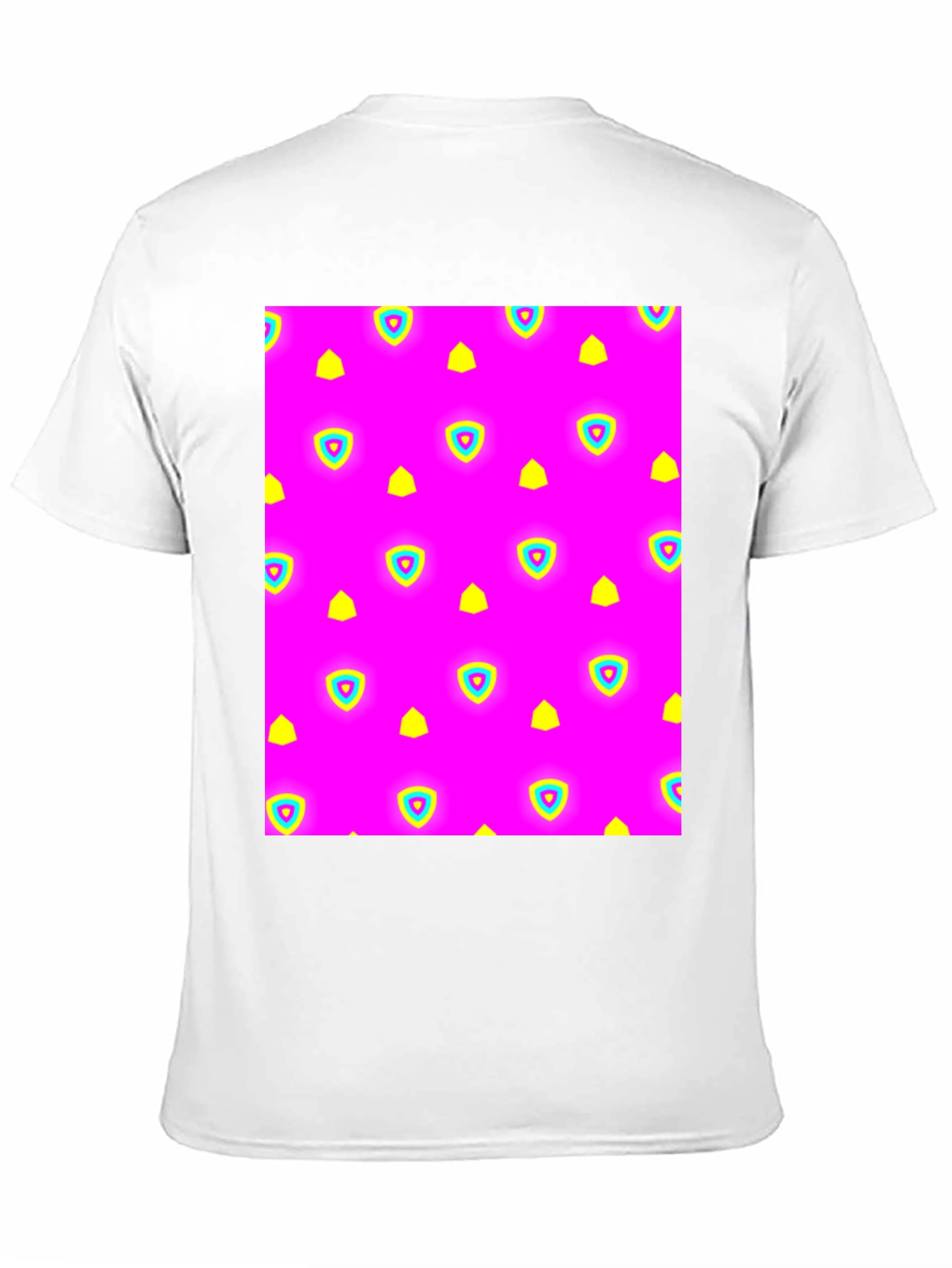 Neon Patterned Black T-Shirt