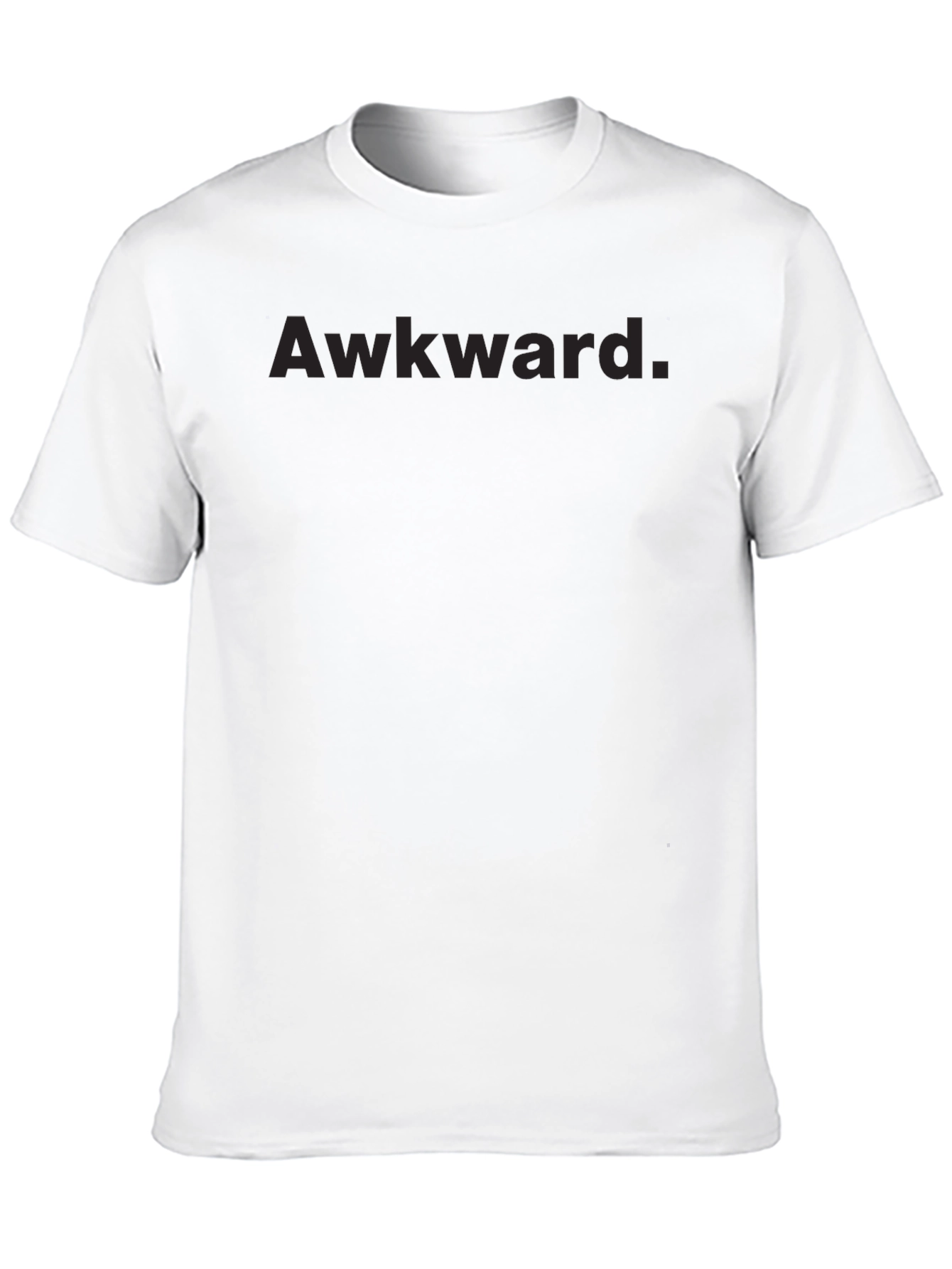 Awkward Graphic Tee - Black Crew Neck