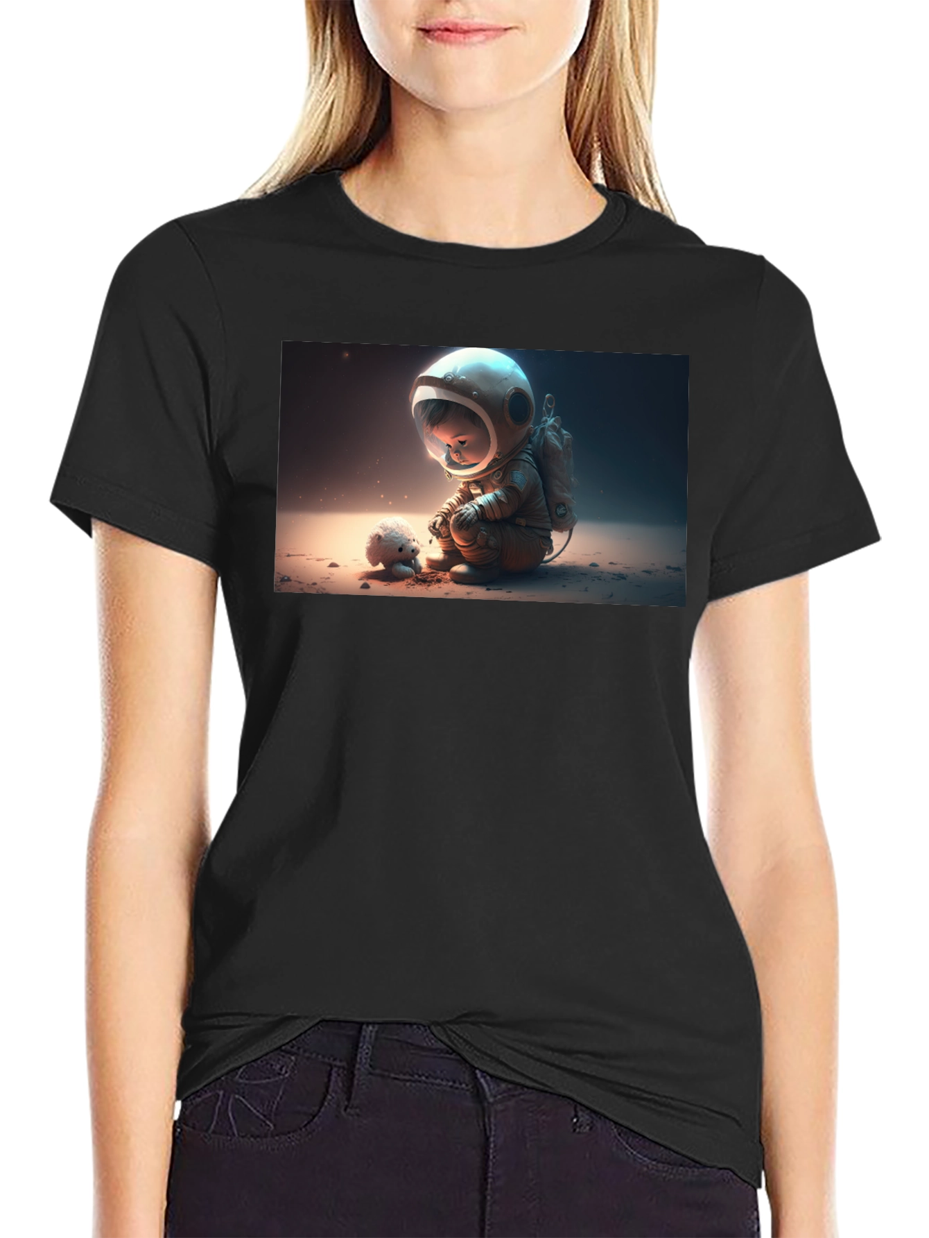 Astronaut Kid Graphic T-Shirt
