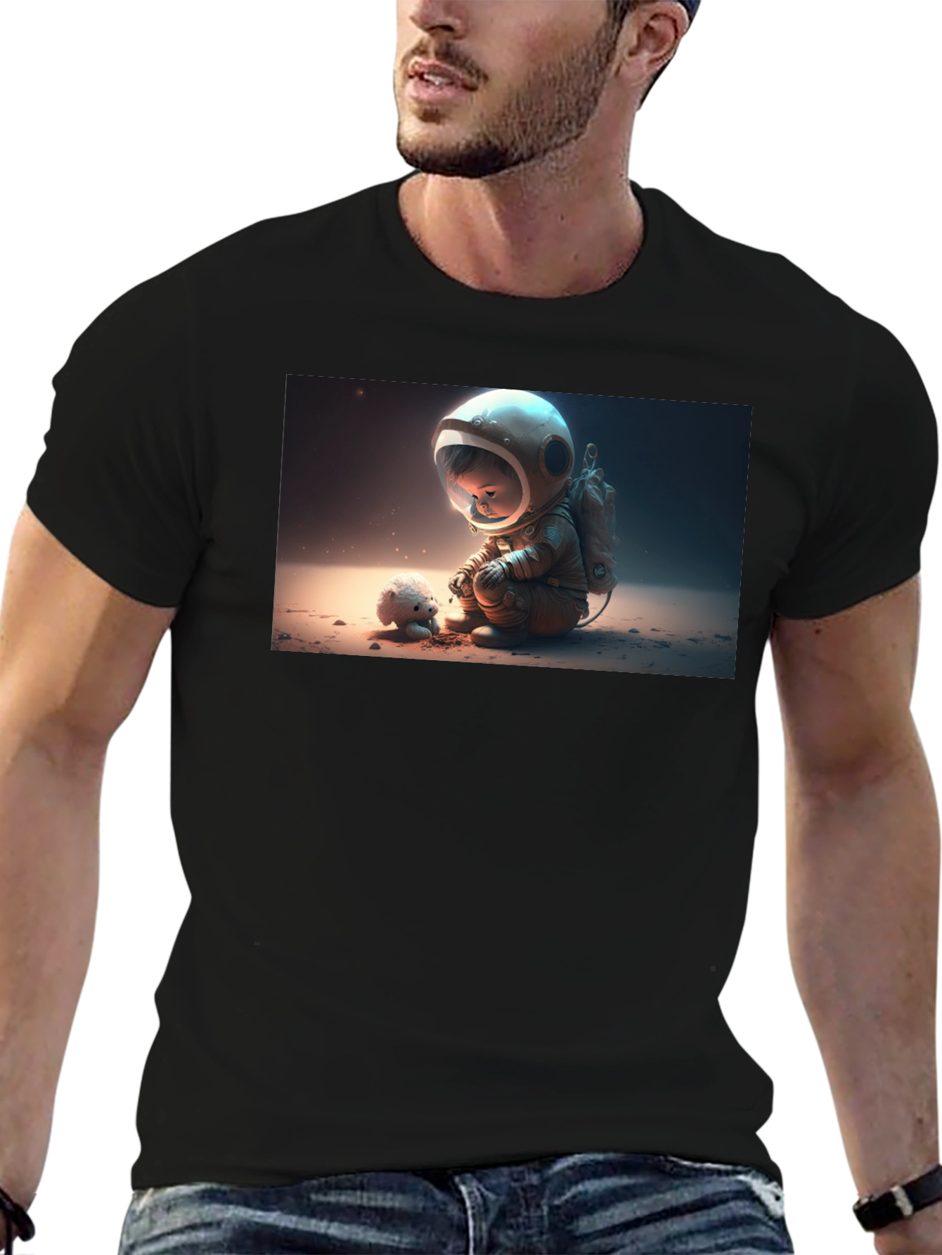Astronaut Kid Graphic T-Shirt