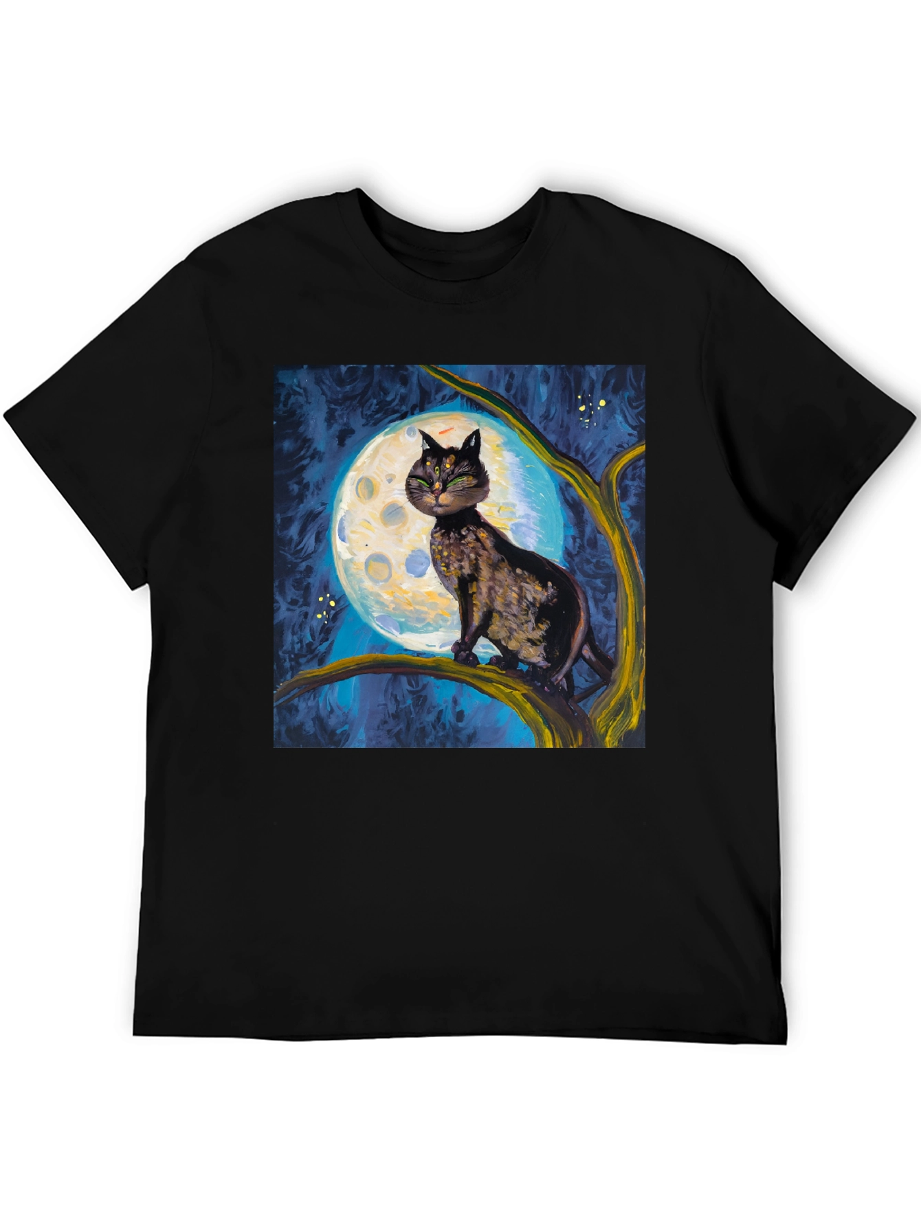 Black Cat Moon T-Shirt