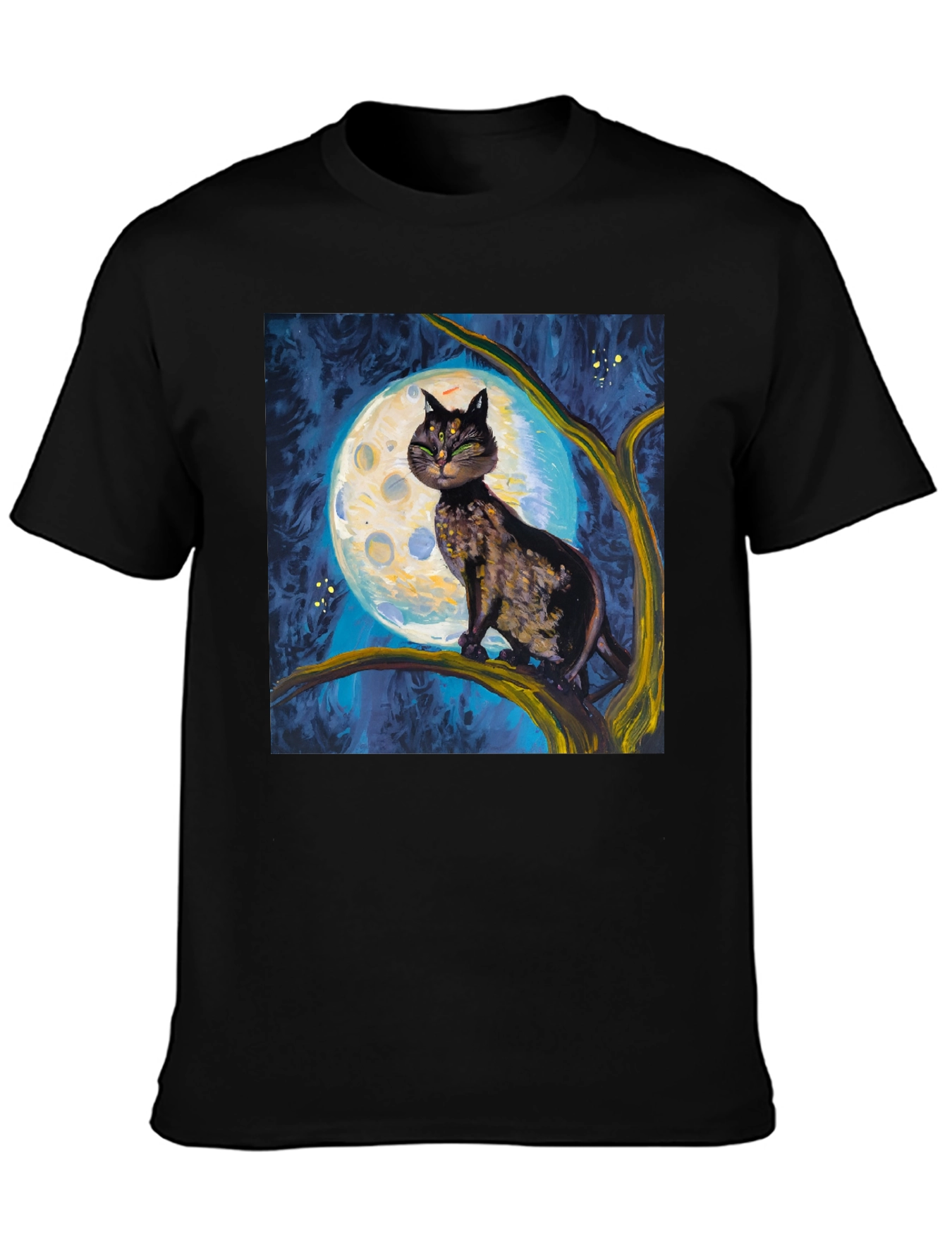 Black Cat Moon T-Shirt