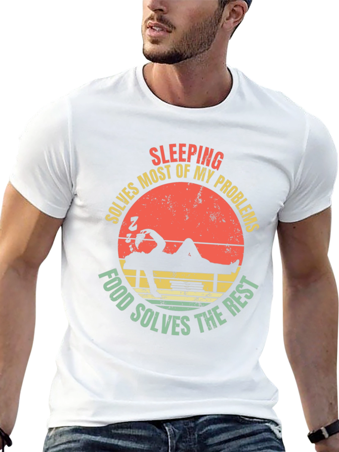 Funny Sleeping Solves Most of My Problems T-Shirt
