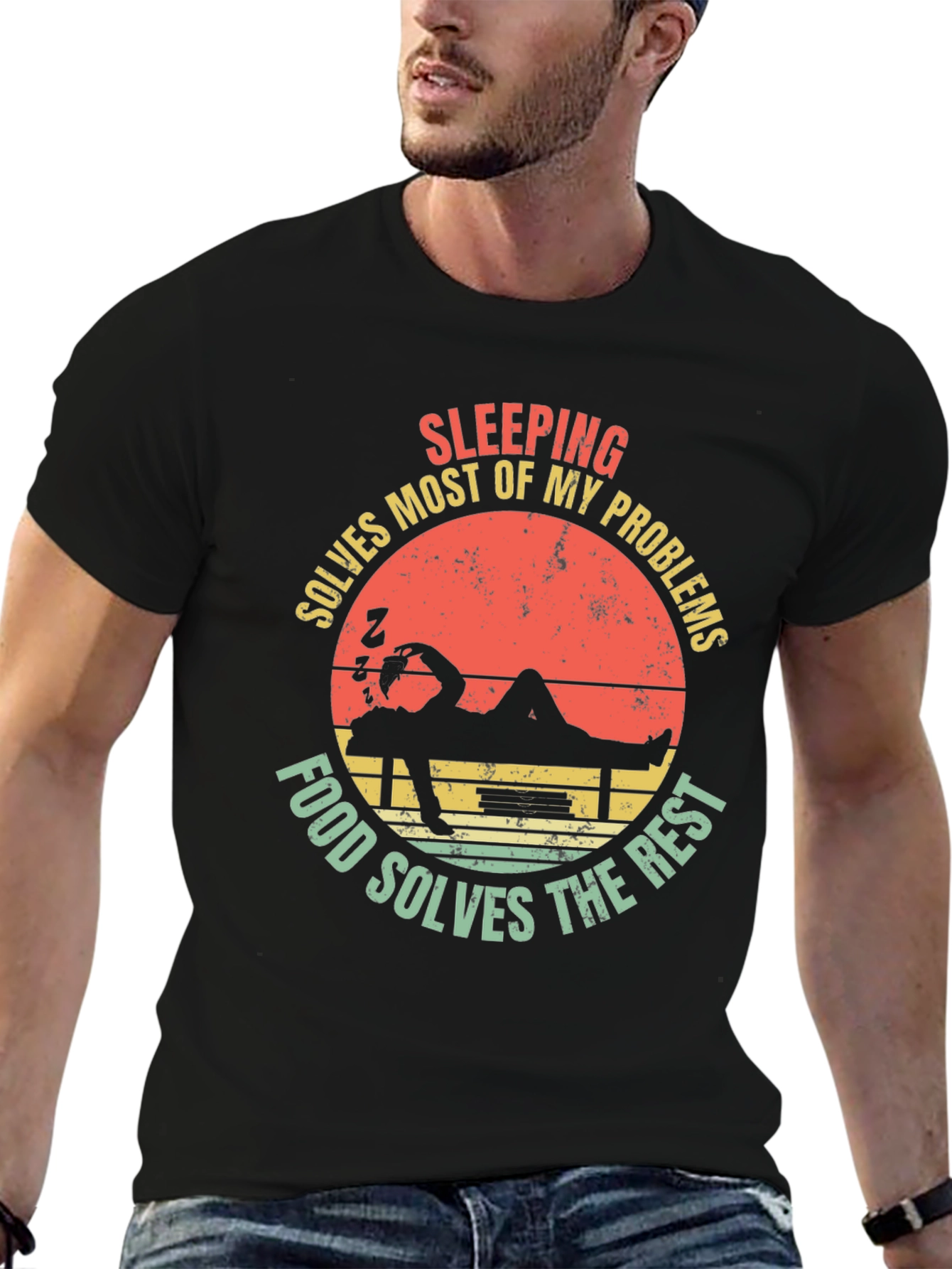 Funny Sleeping Solves Most of My Problems T-Shirt