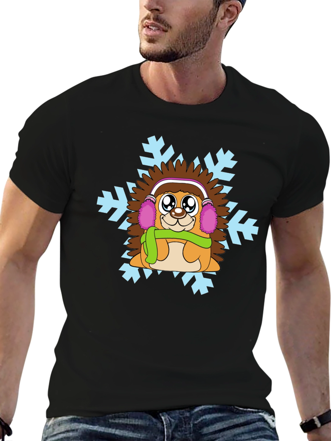 Winter Hedgehog Graphic Tee