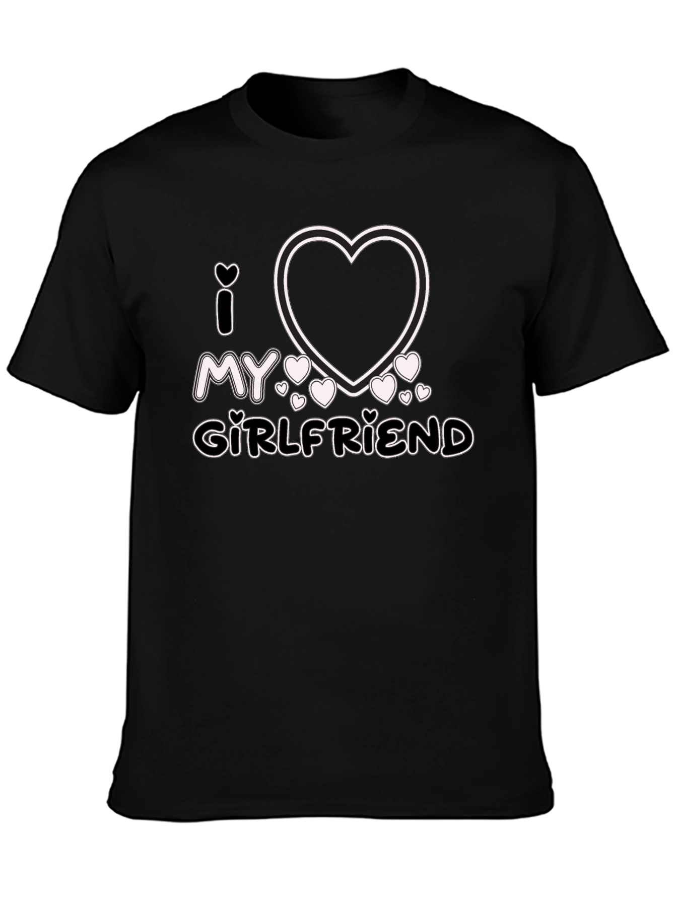 I Heart My Girlfriend T-Shirt - Black
