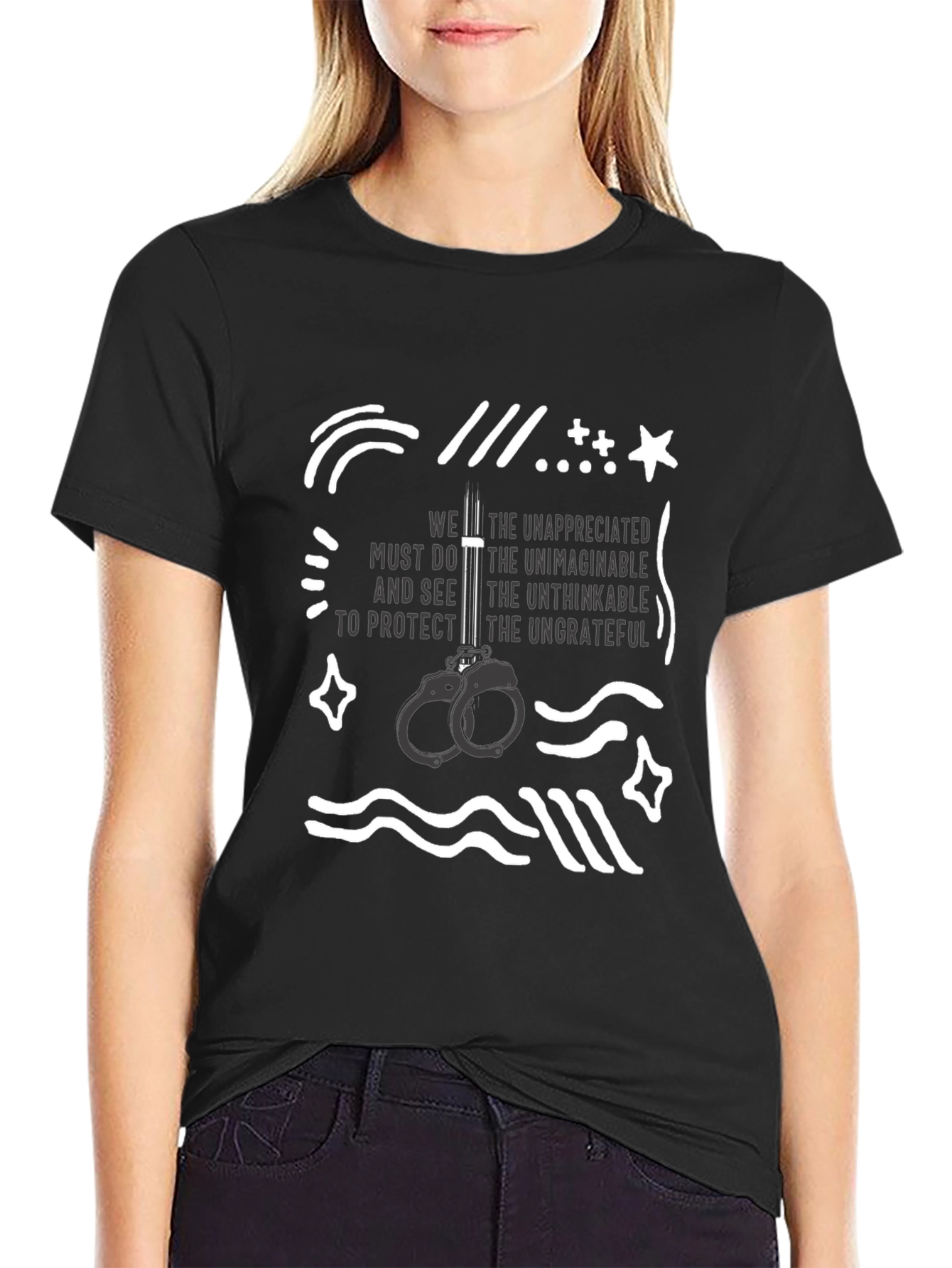 Unappreciated Protector T-Shirt - Black Graphic Tee