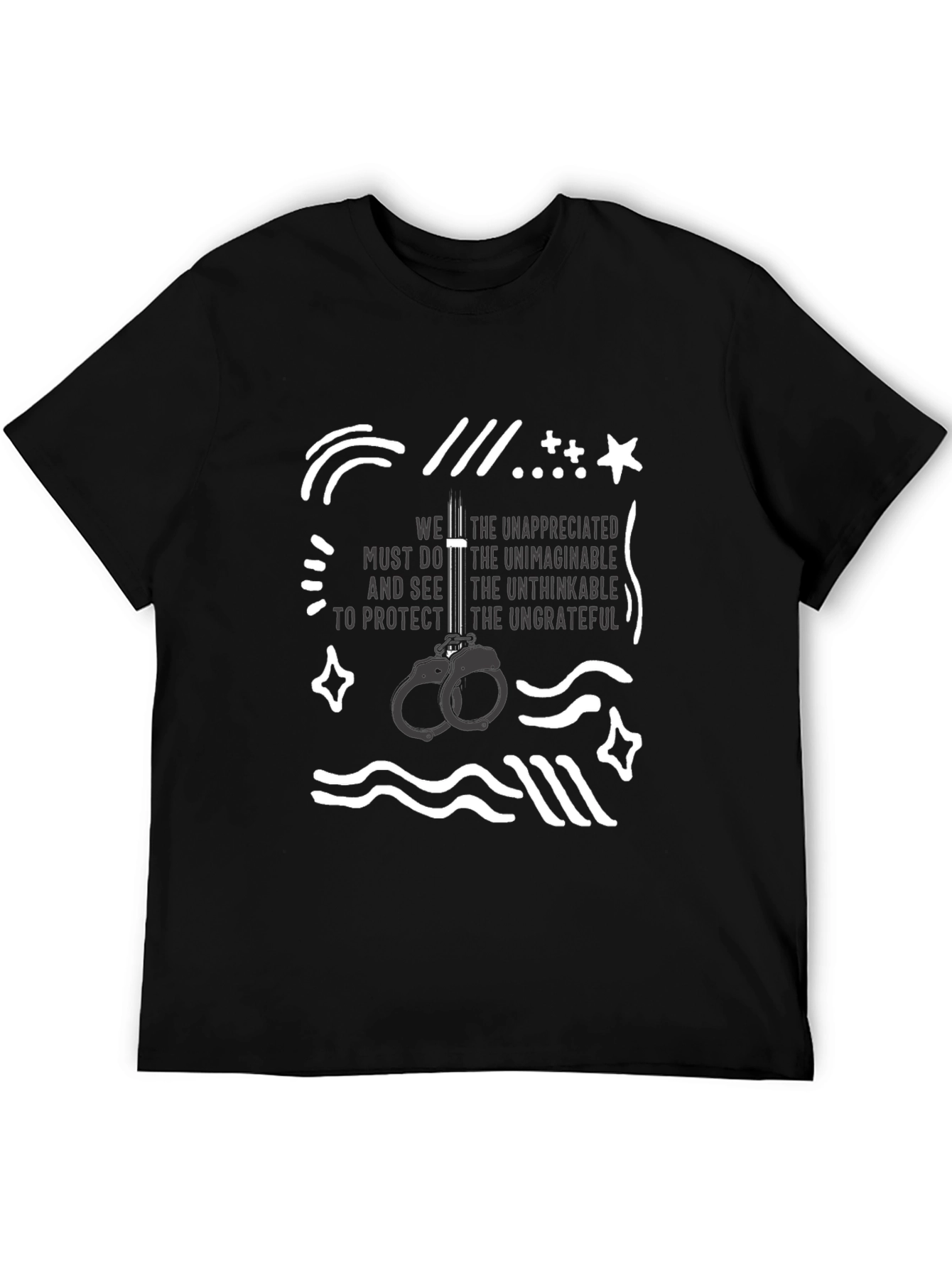 Unappreciated Protector T-Shirt - Black Graphic Tee