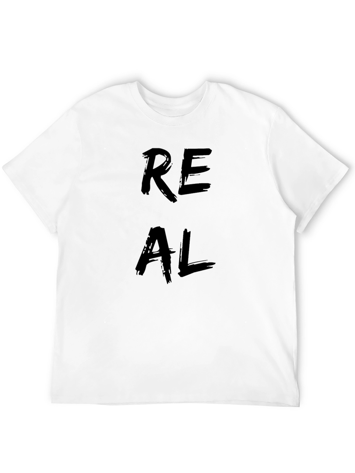 Mens REAL Graphic Black T-Shirt