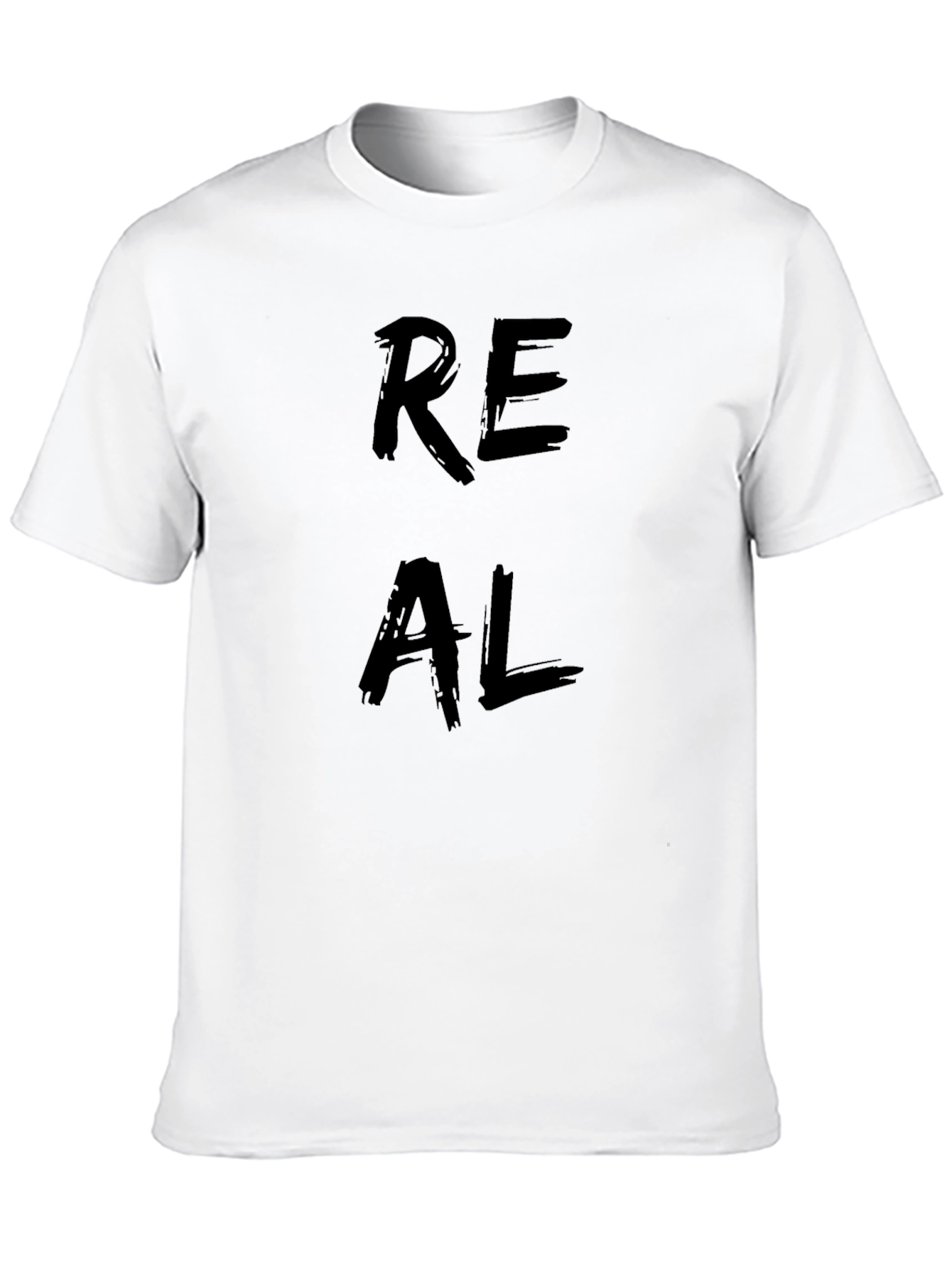 Mens REAL Graphic Black T-Shirt