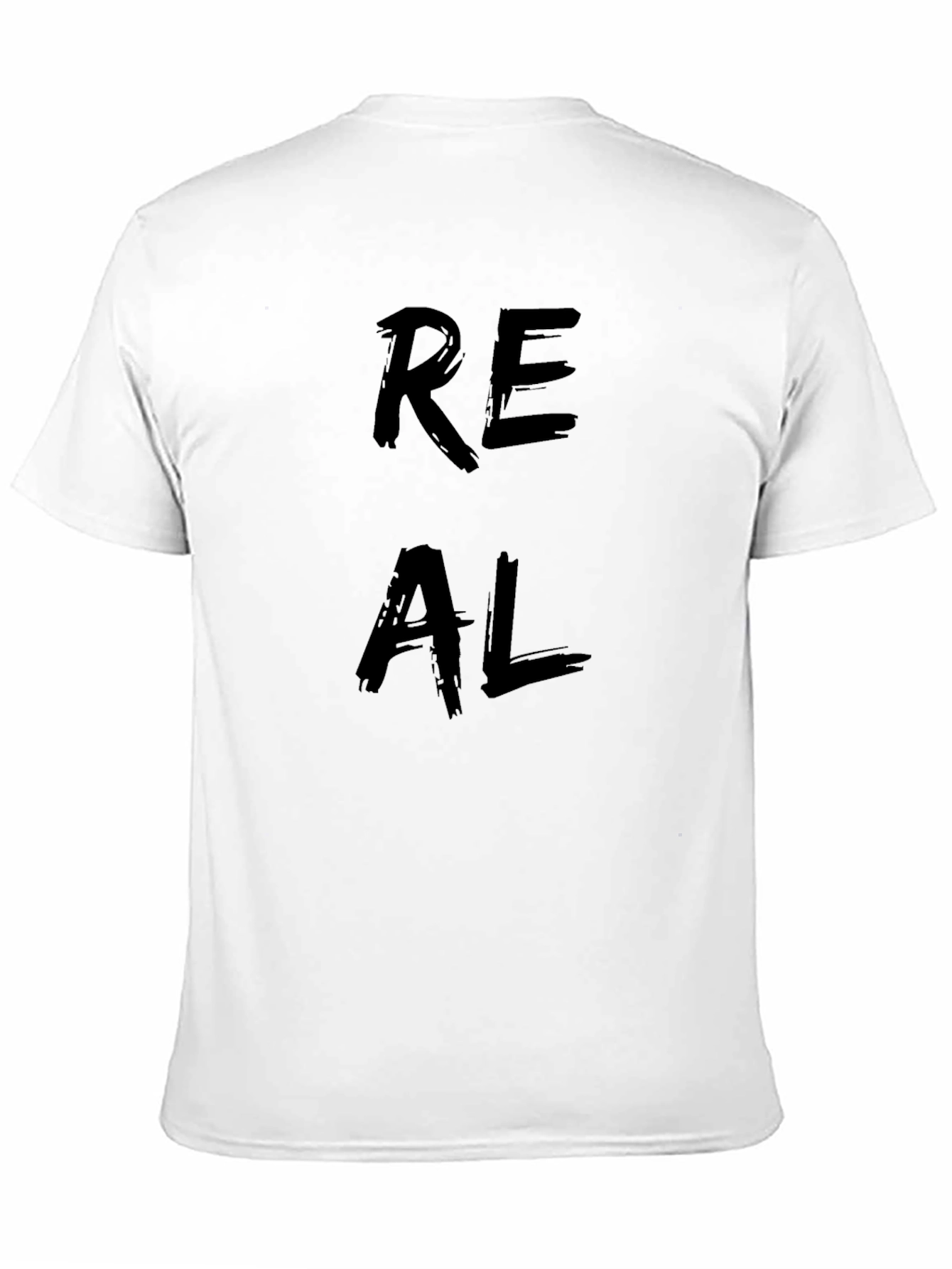 Mens REAL Graphic Black T-Shirt