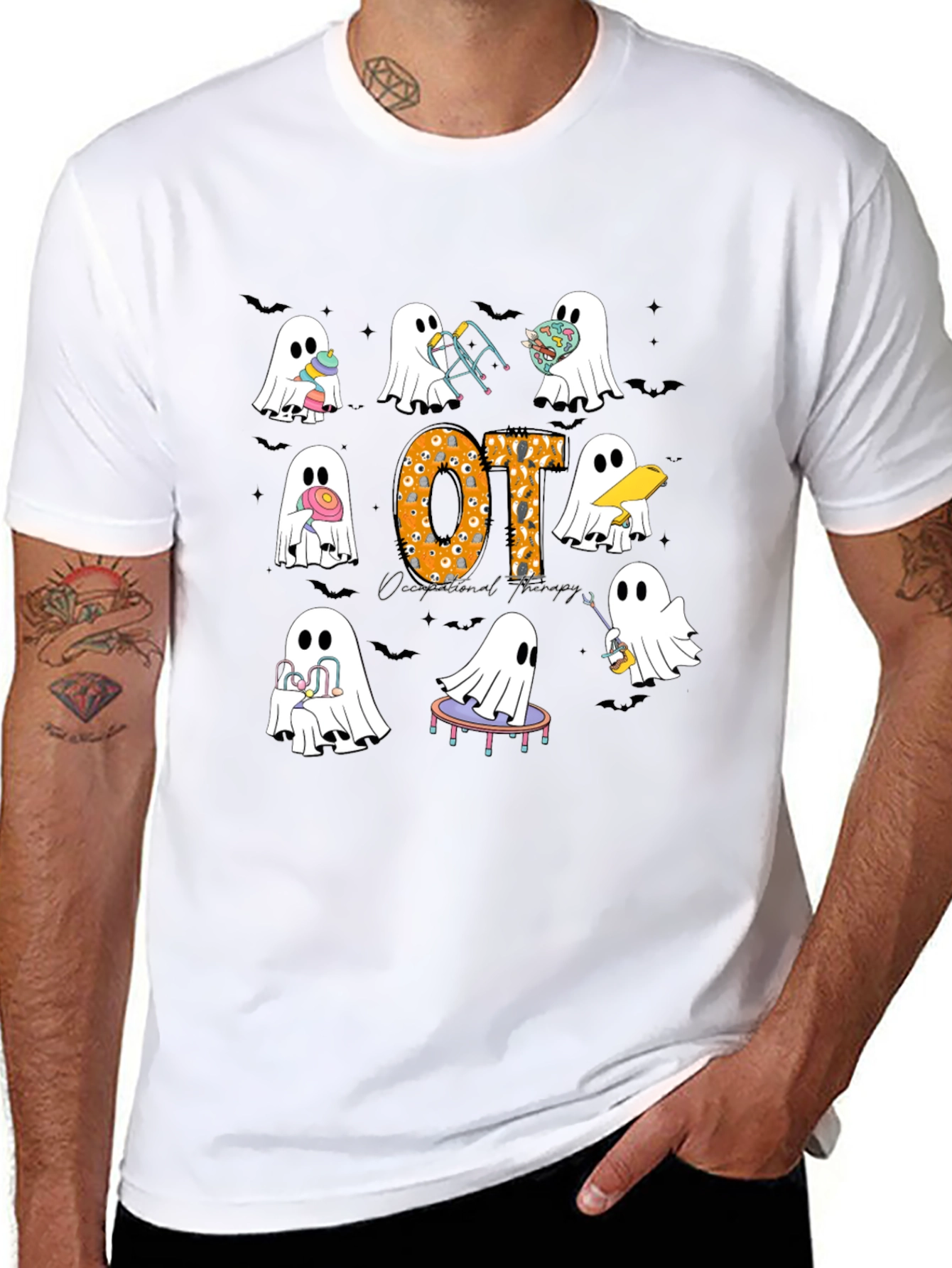 Occupational Therapy Halloween Ghost T-Shirt
