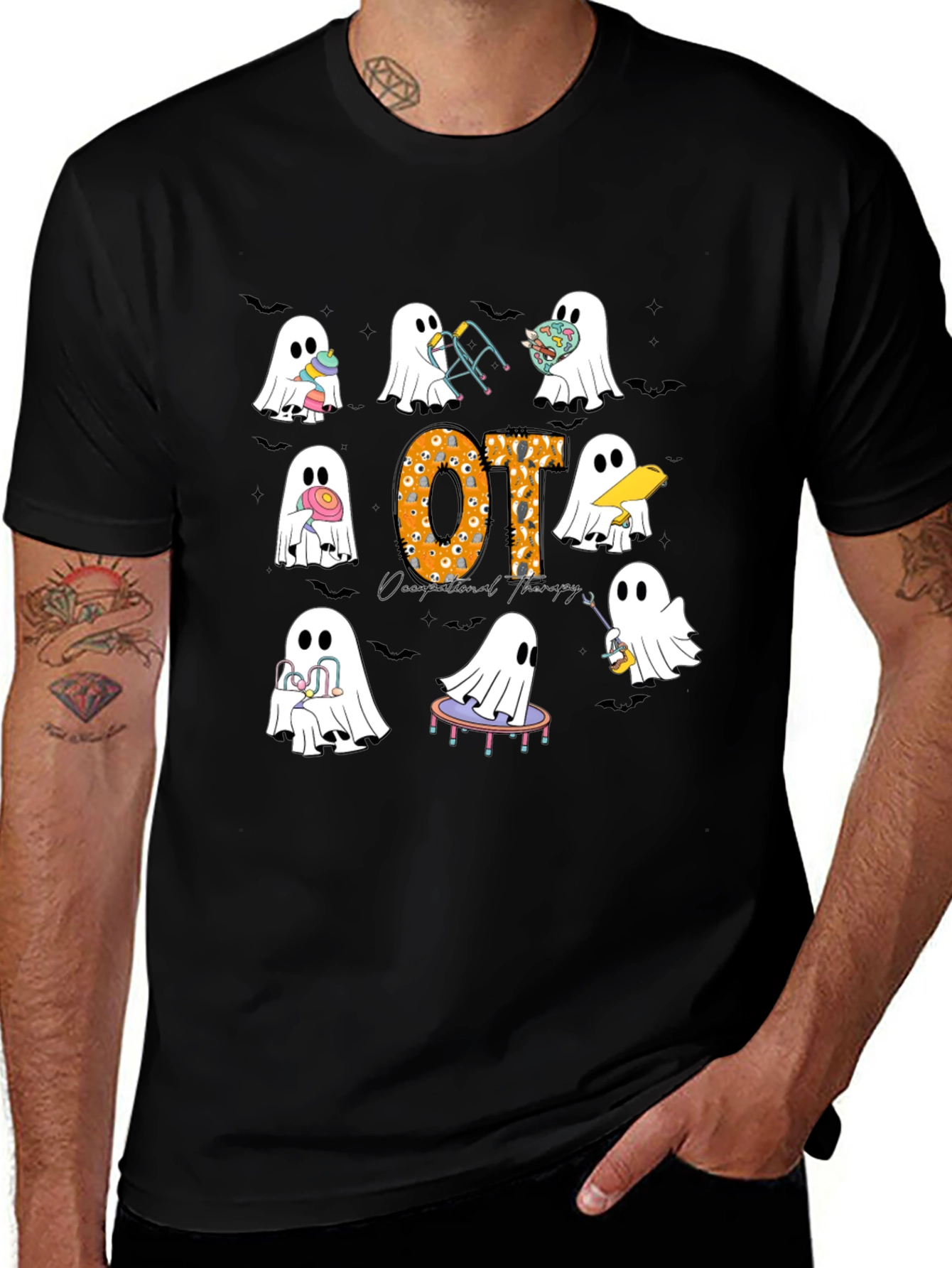 Occupational Therapy Halloween Ghost T-Shirt