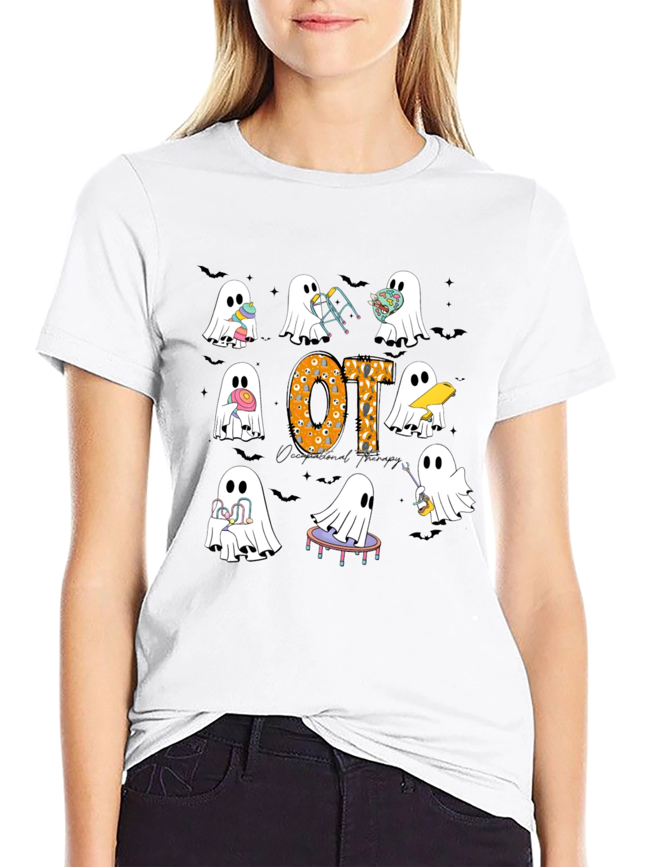 Occupational Therapy Halloween Ghost T-Shirt