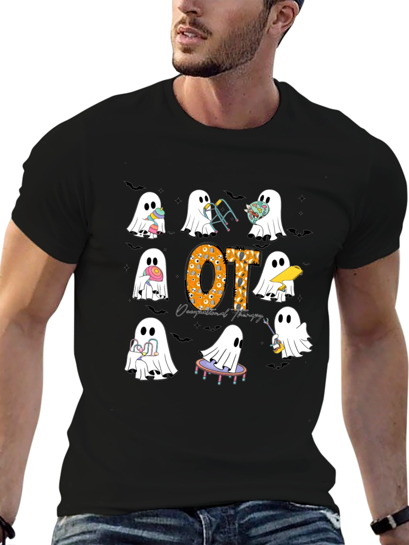 Occupational Therapy Halloween Ghost T-Shirt