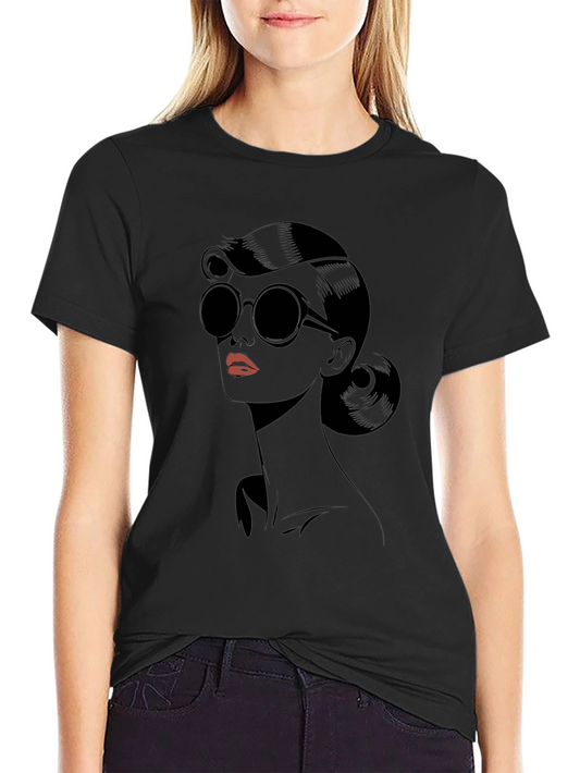 Retro Glam T-Shirt - Chic Graphic Tee