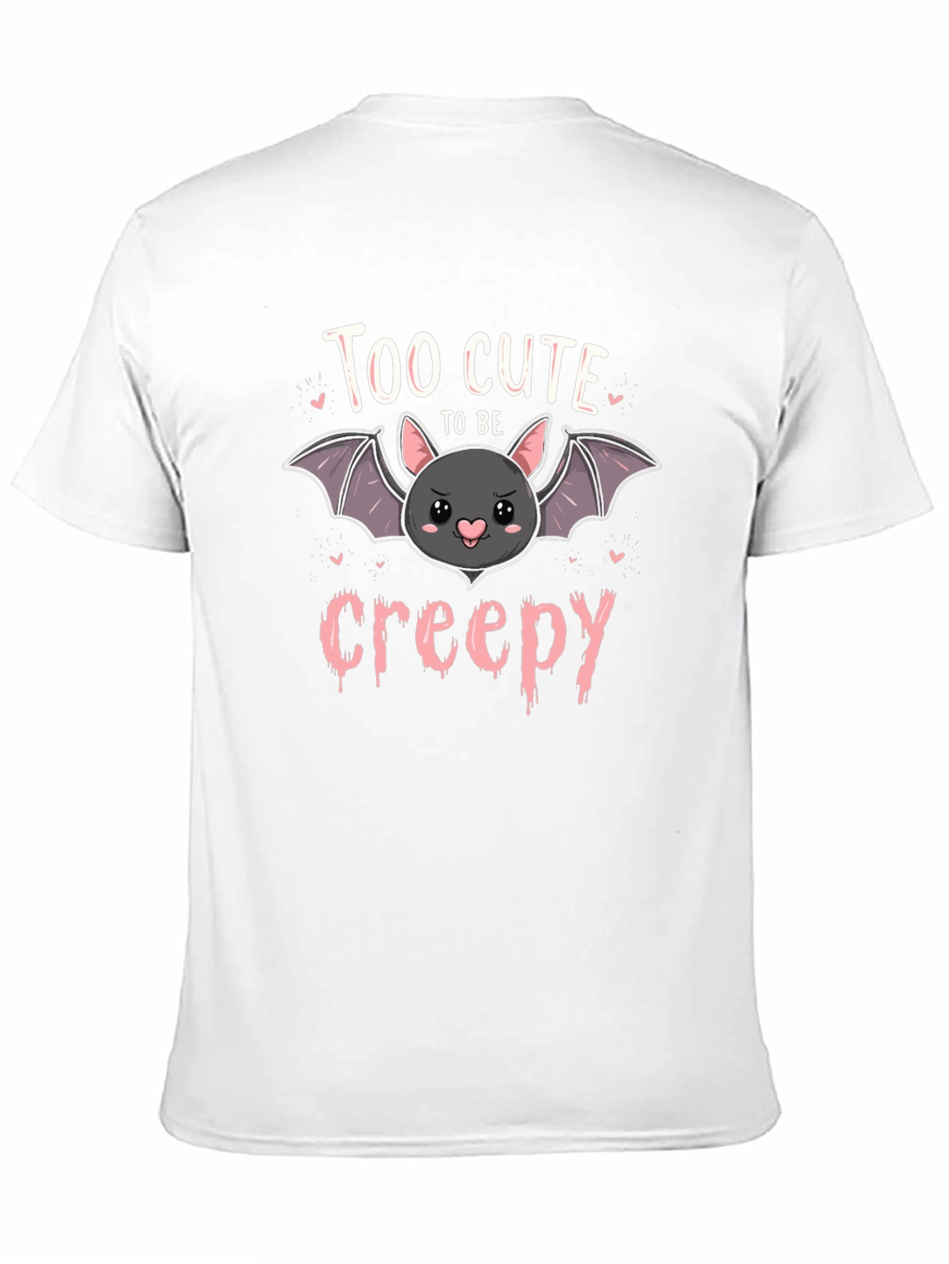 Too Cute to Be Creepy Bat Graphic Tee