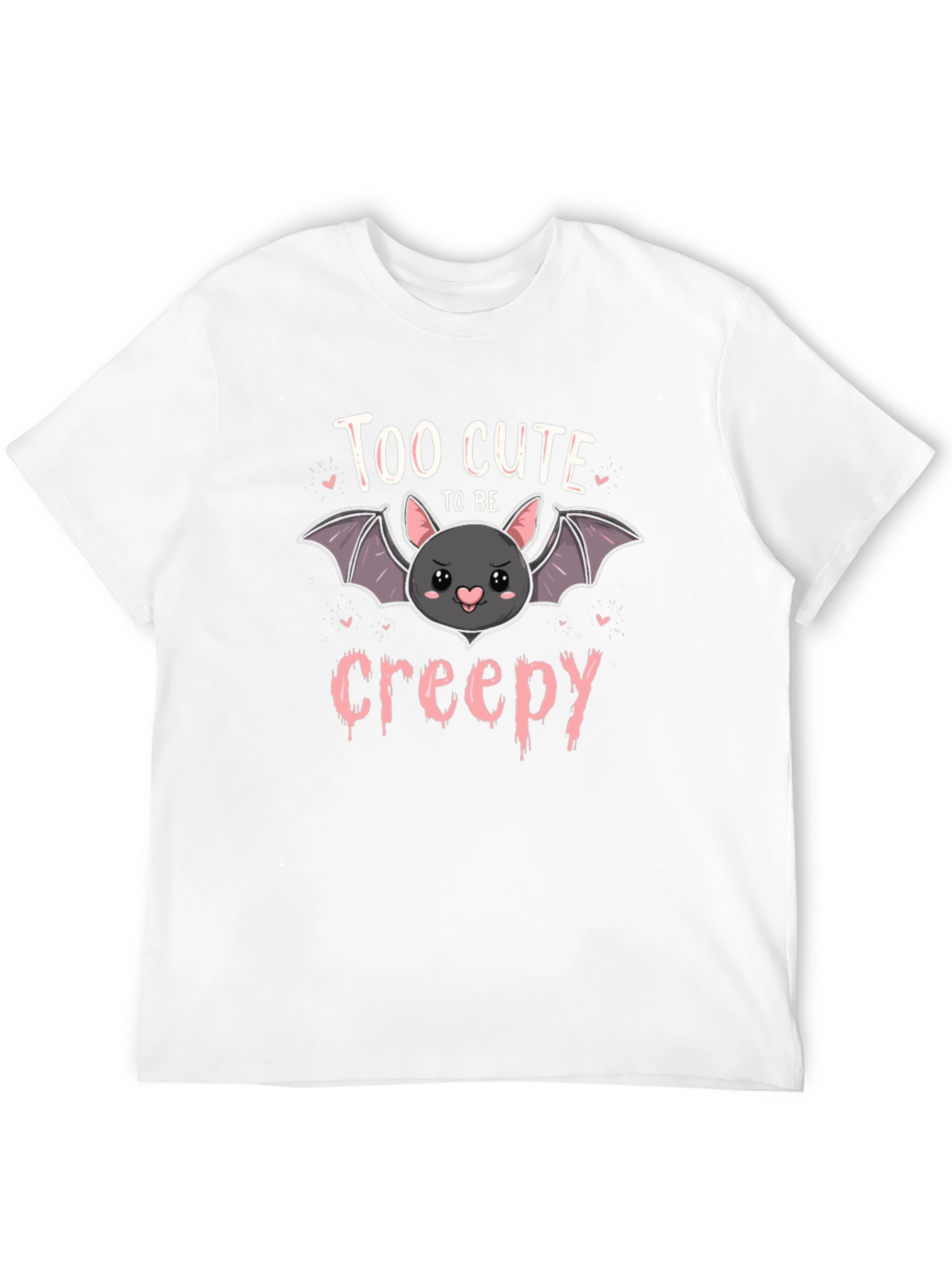 Too Cute to Be Creepy Bat Graphic Tee