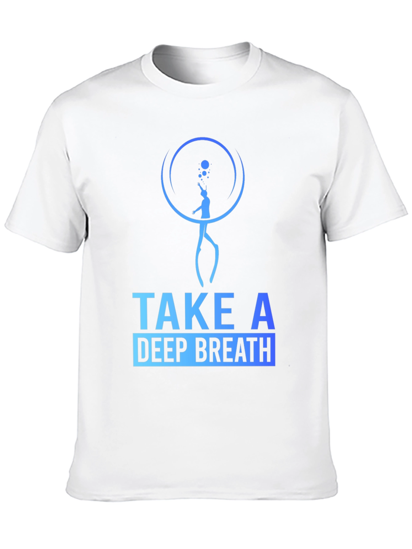 Take a Deep Breath Black Graphic Tee