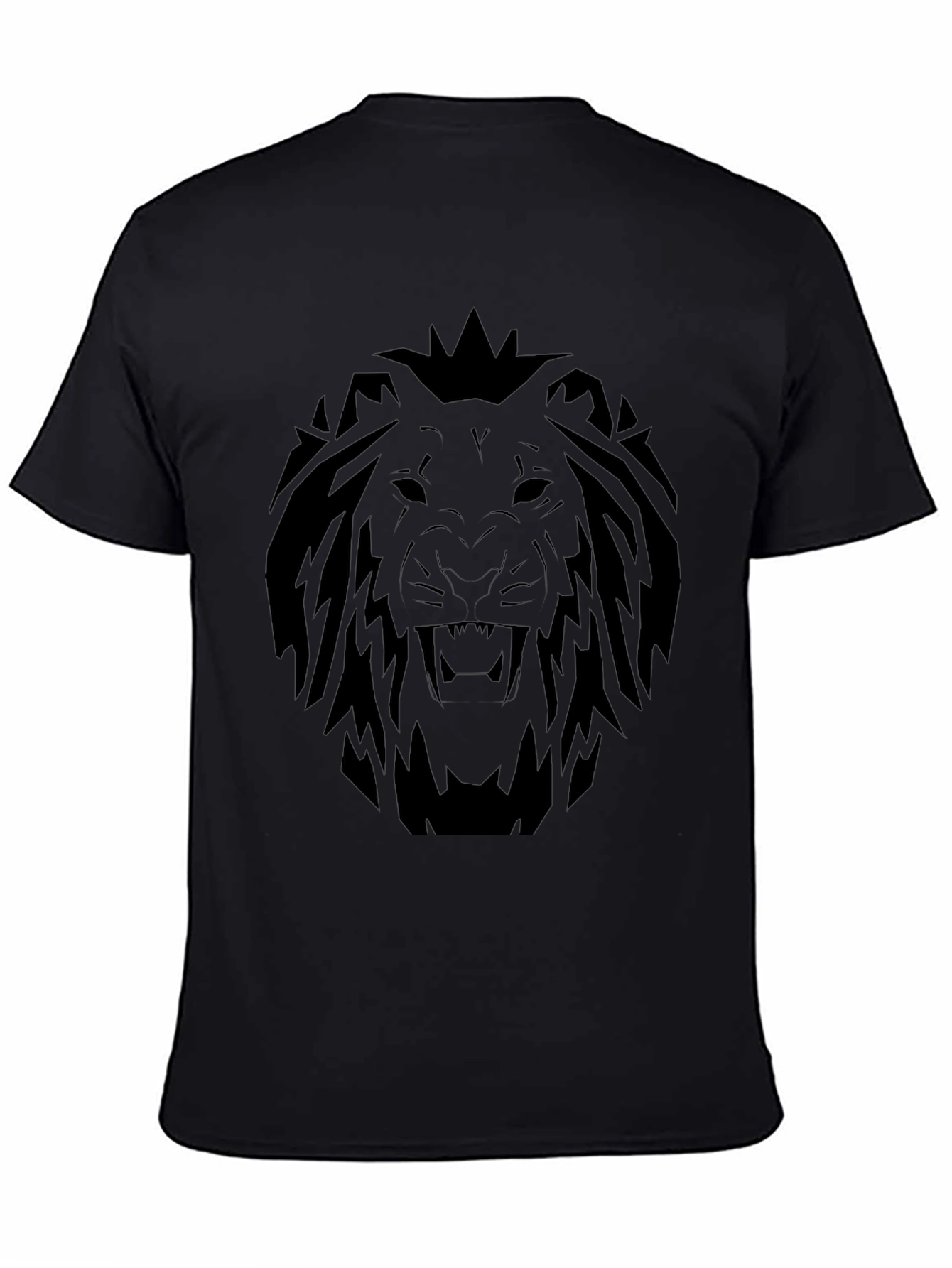 Lion Graphic T-Shirt - Bold Black Tee