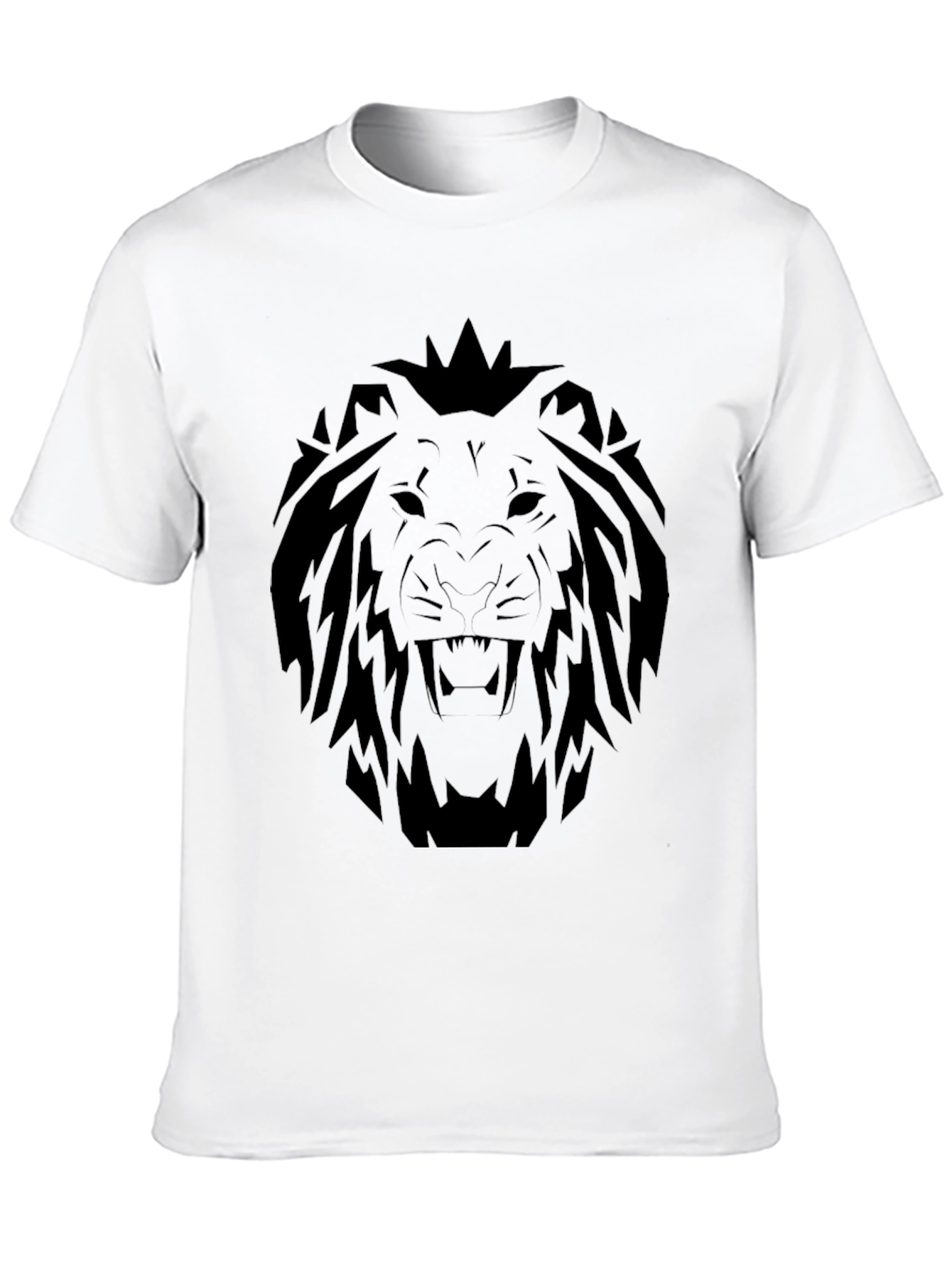 Lion Graphic T-Shirt - Bold Black Tee