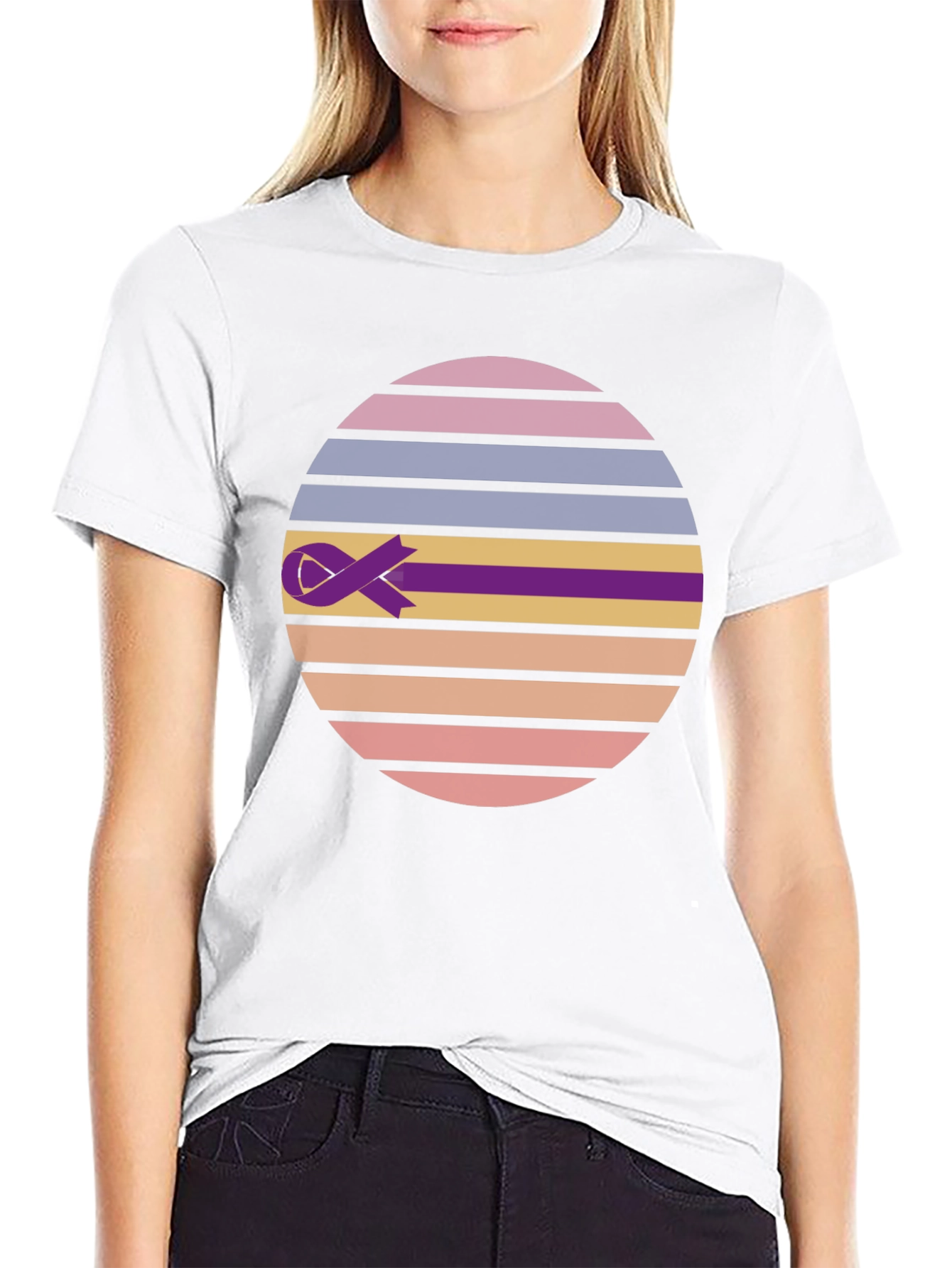 Retro Ribbon Awareness Tee